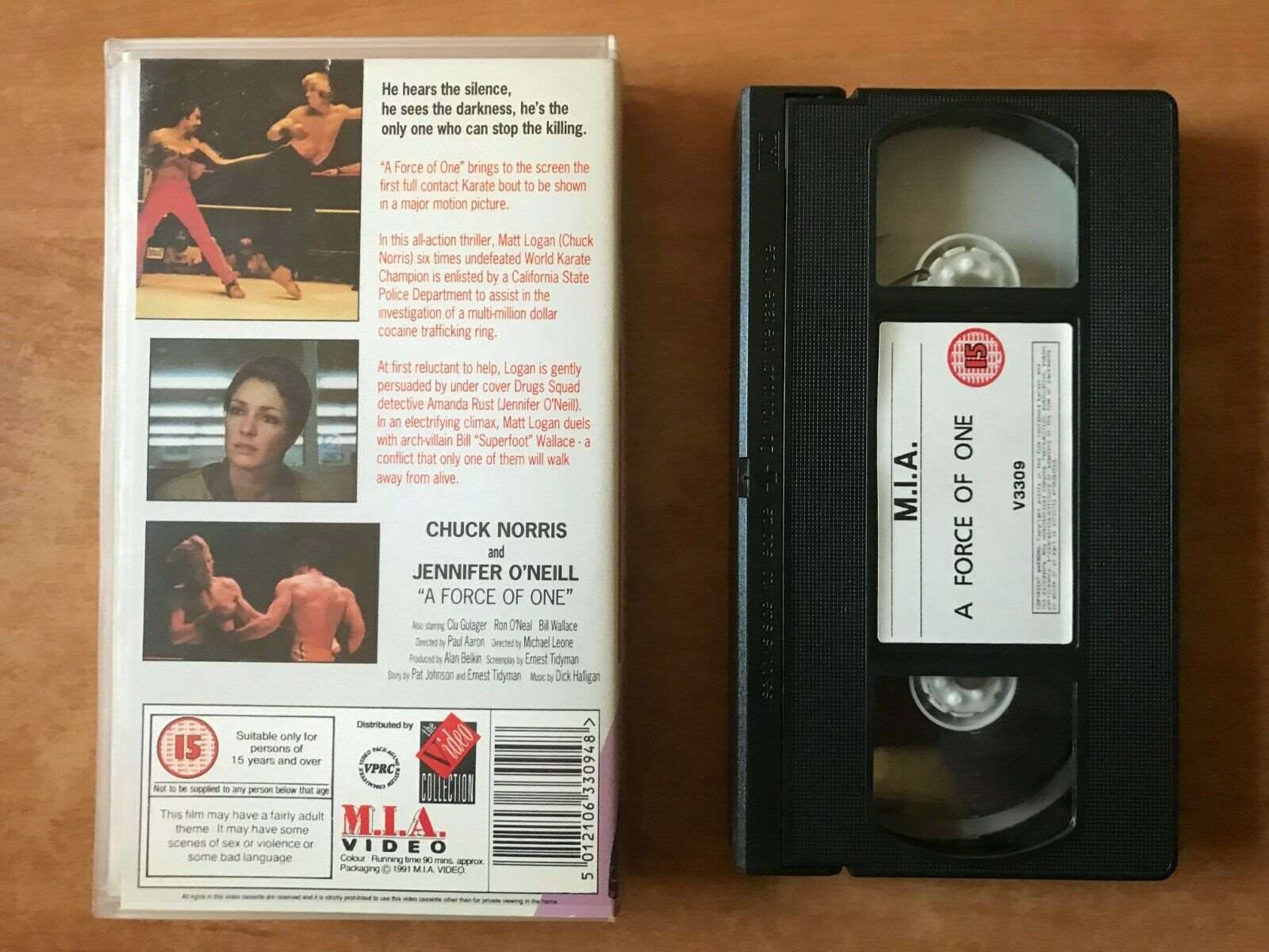 A Force Of One: Action [Martial Arts] Chuck Norris / Jenniger O'Neill - Pal VHS-