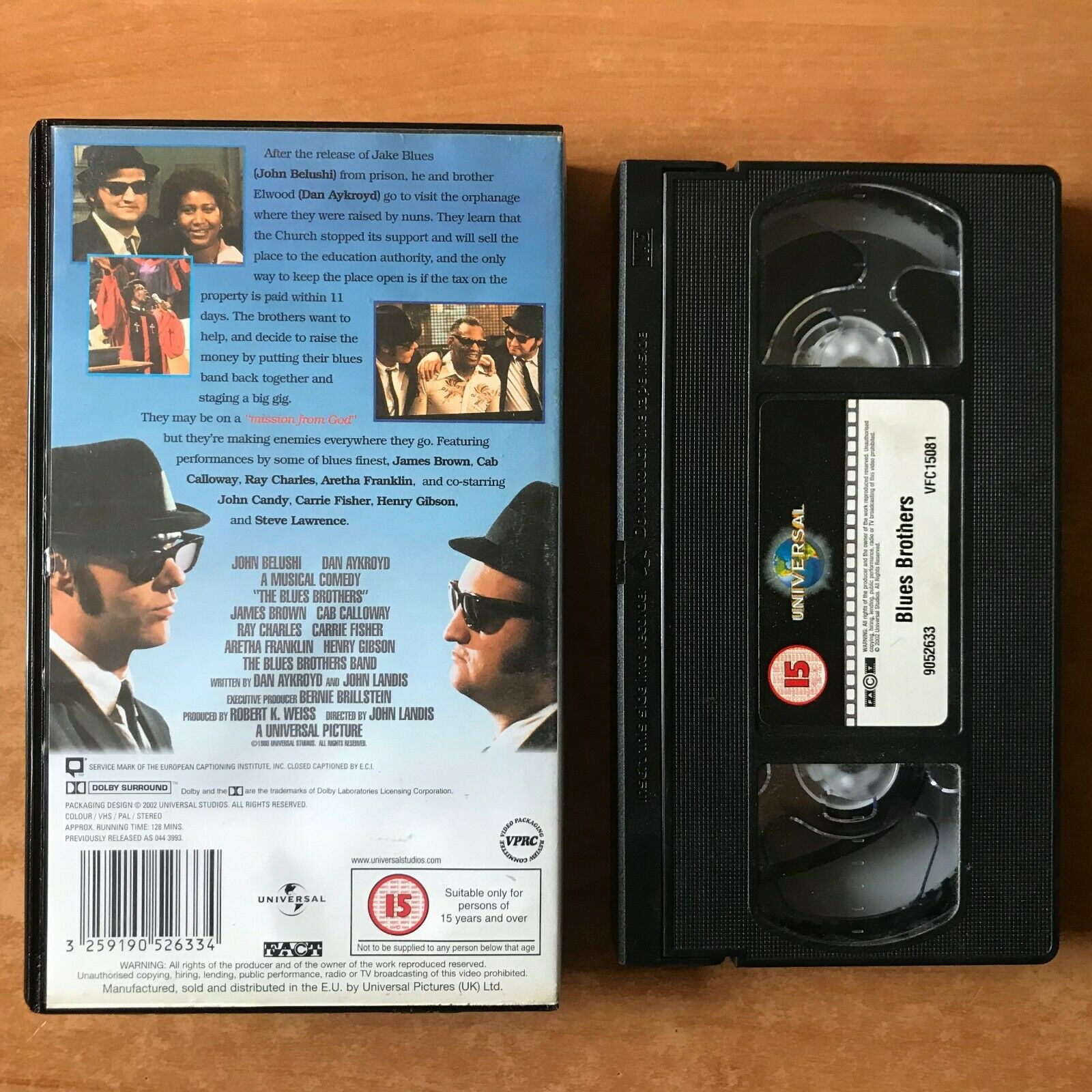 The Blues Brothers (1980) Universal - Belushi & Aykroyd - Crime Smash - Pal VHS-