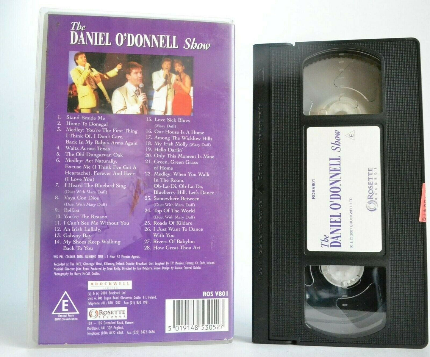 The Daniel O'Donnell Show - Live Performance - Killarney/Ireland - Music - VHS-