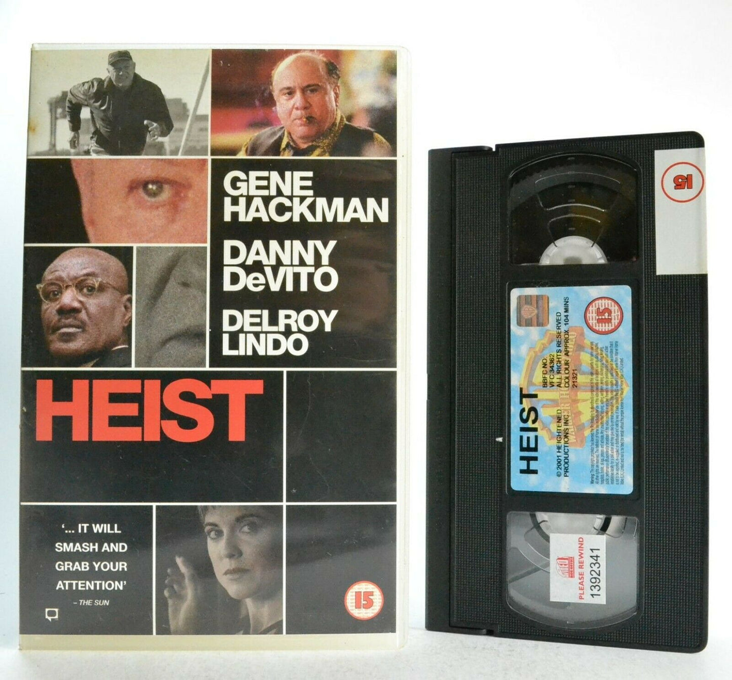 Heist: Crime Thriller (2001) - Large Box - Ex-Rental - G.Hackman/D.DeVito - VHS-