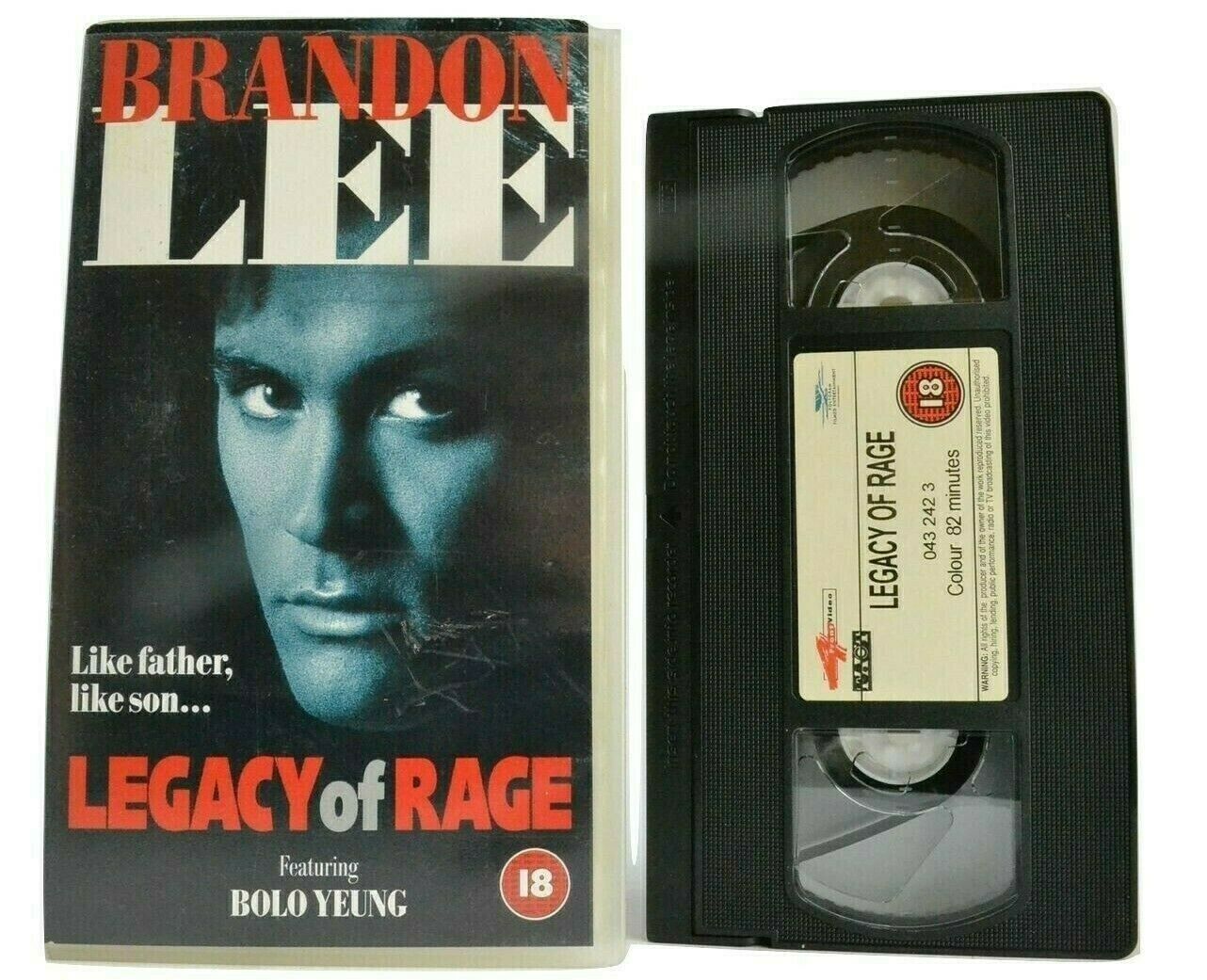 Legacy Of Rage (1986); [Bolo Yeung Cameo] Hong Kong Action - Brandon Lee - VHS-