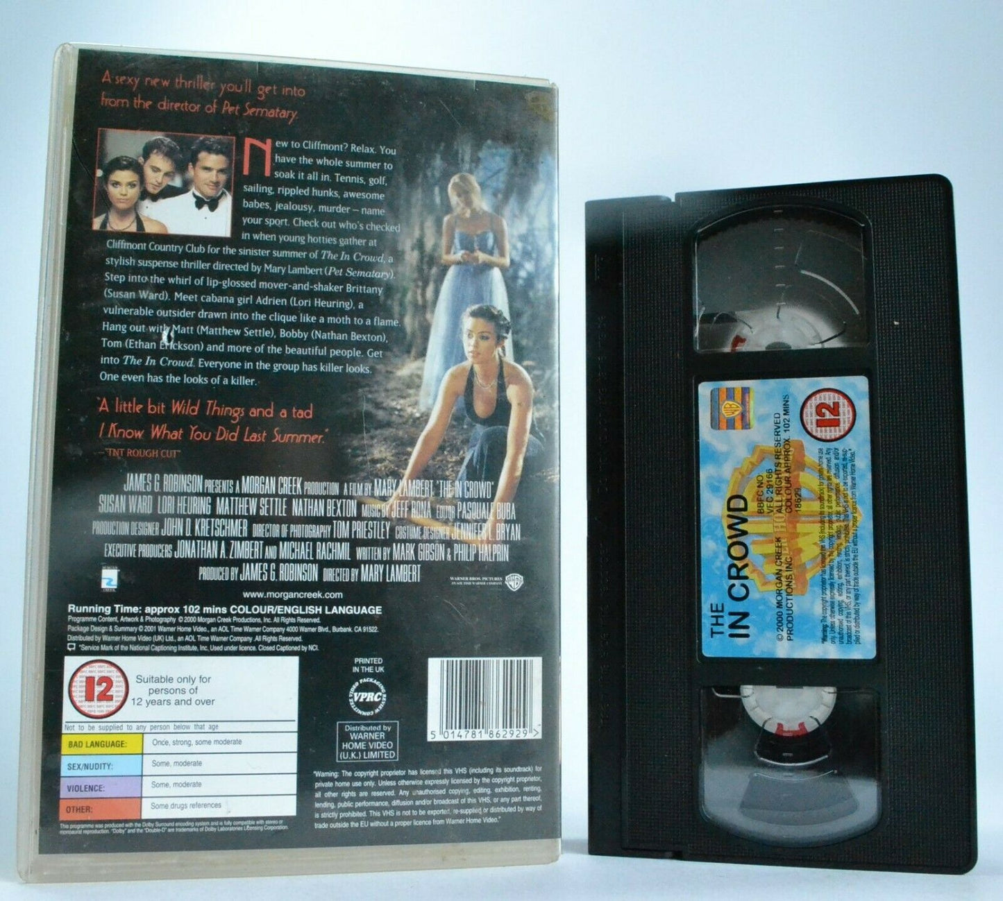 The In Crowd - Suspense Thriller - Large Box - Ex-Rental - Susan Ward - Pal VHS-