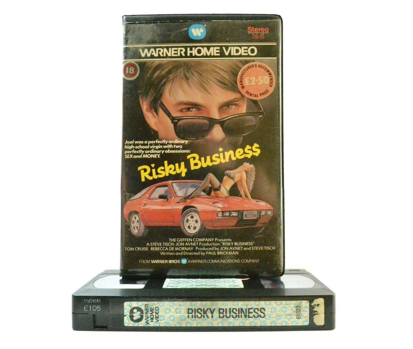 Risky Business: (1983) Warner Home - Large Box - T.Cruise/R.De Mornay - Pal VHS-