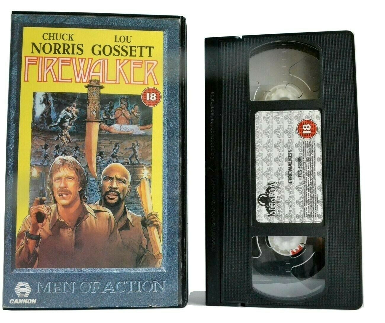 Firewalker: Action Adventure Comedy - Chuck Norris/Louis Gossett,Jr. - Pal VHS-