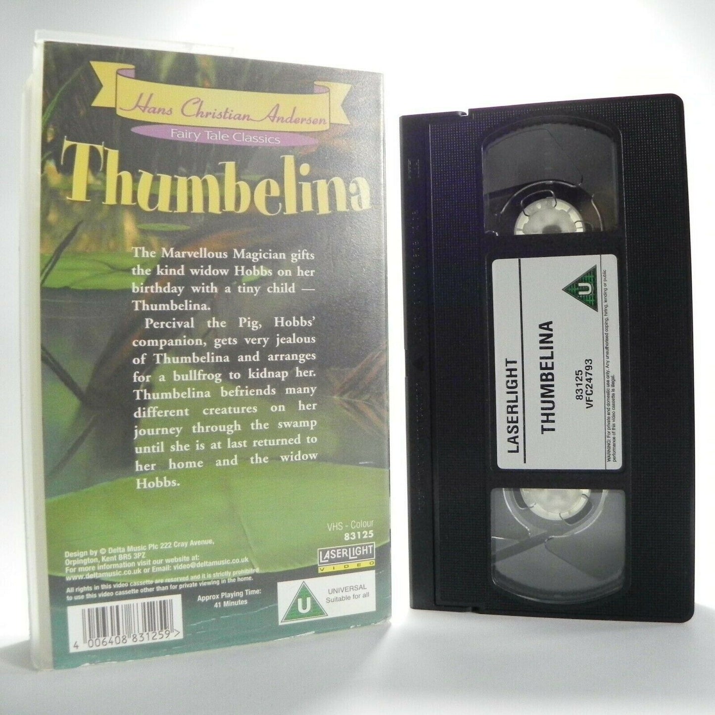 Thumbelina: By H.C.Andersen - Fairy Tale Classics - Animated - Children's - VHS-