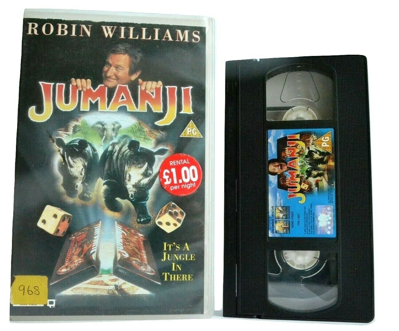 Jumanji (1995): Board Game Comedy Adventure - Large Box - Robin Williams - VHS-