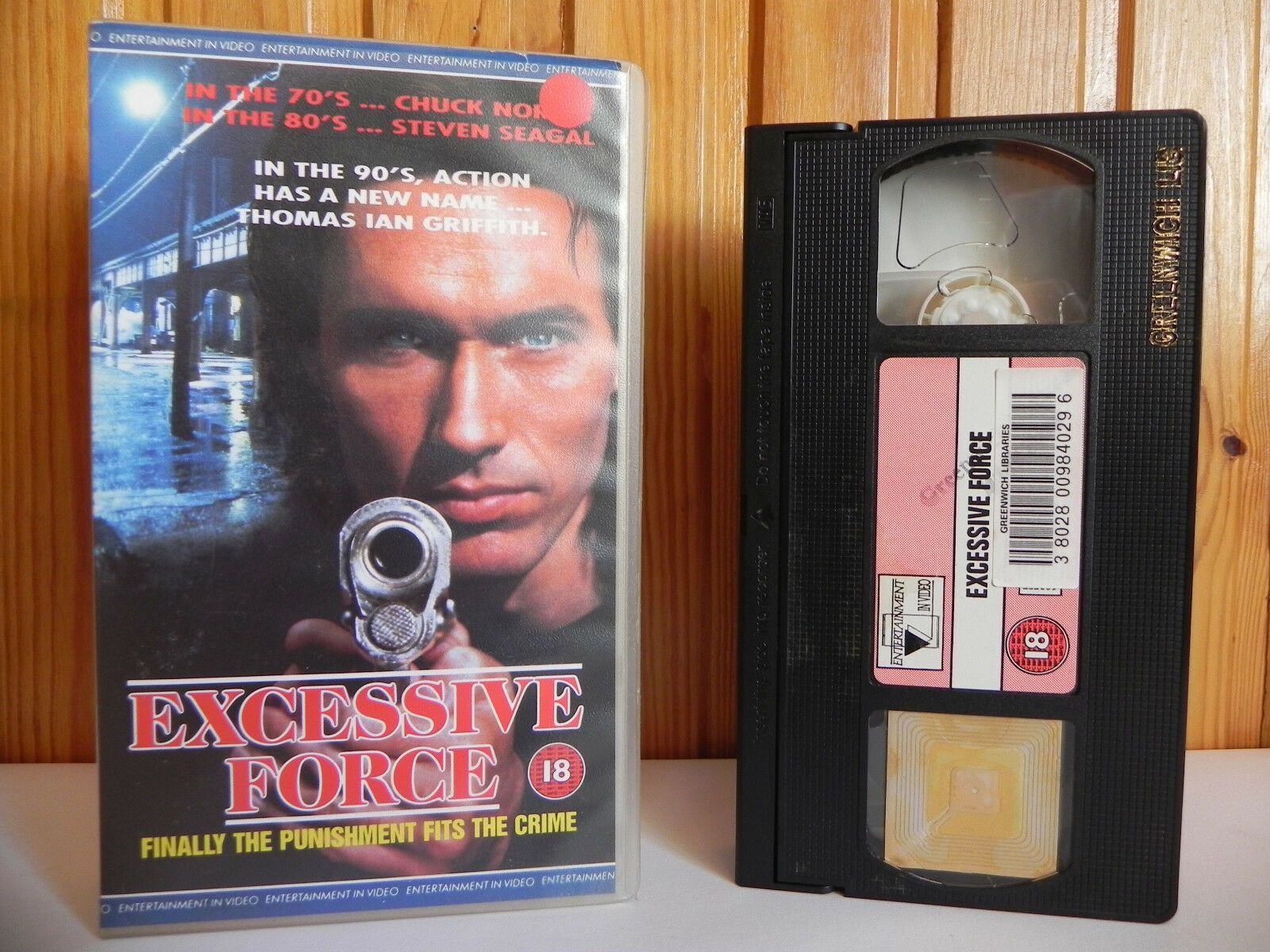 Excessive Force - Video - Action - Punishment Crime - Pal VHS-