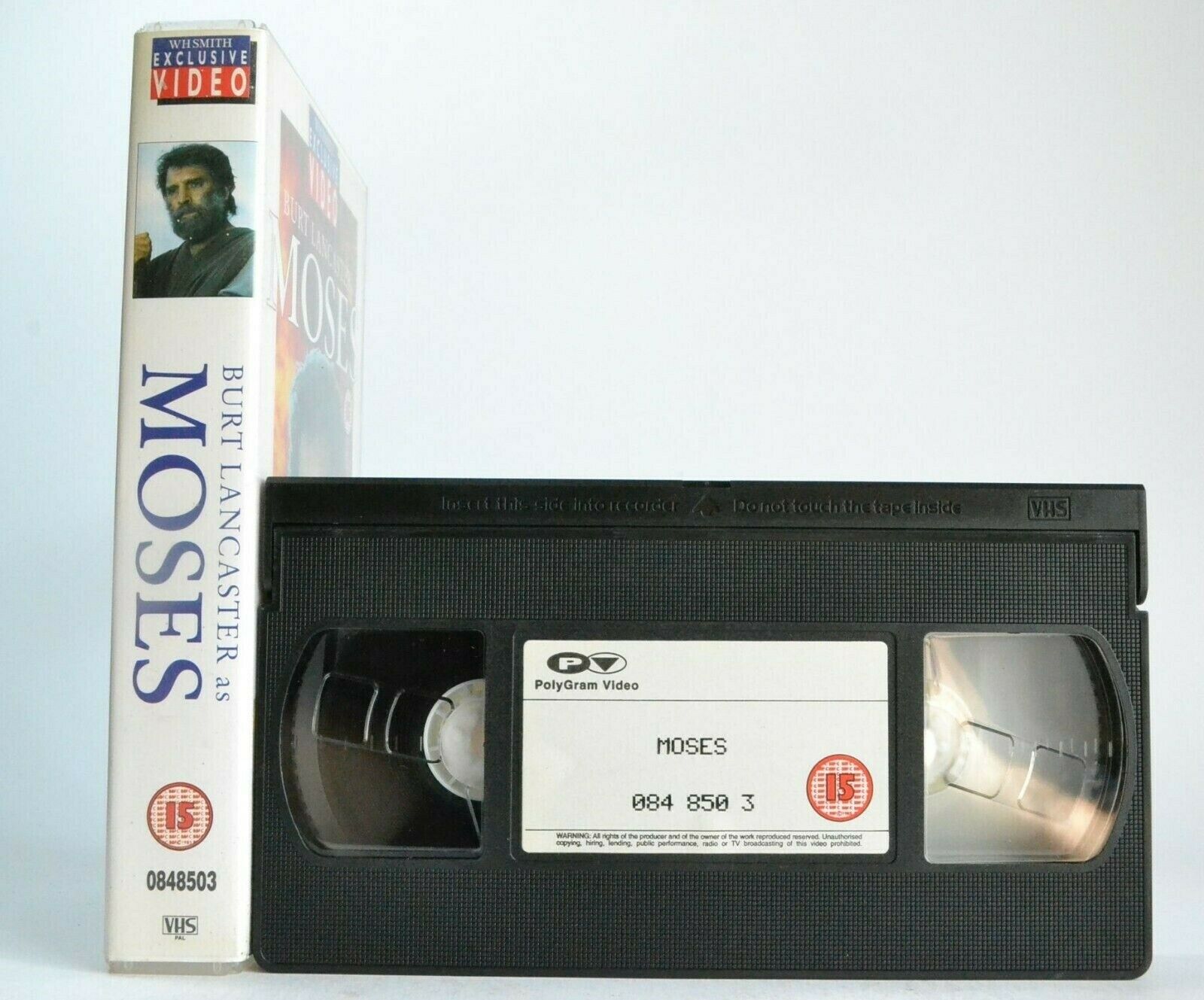 Moses (WH Smith Exclusive Video): Bibilical Epic Drama - Burt Lancaster - VHS-