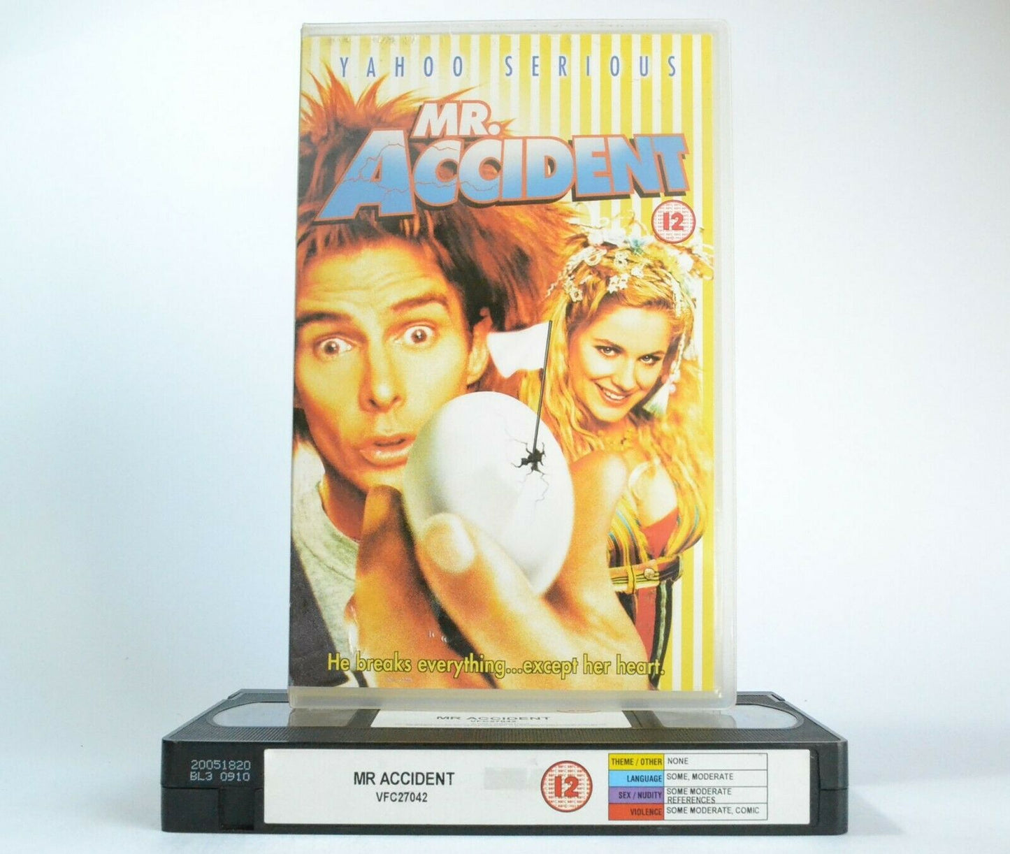 Mr.Accident (2000): Australian Comedy - Large Box - Yahoo Serious - Pal VHS-