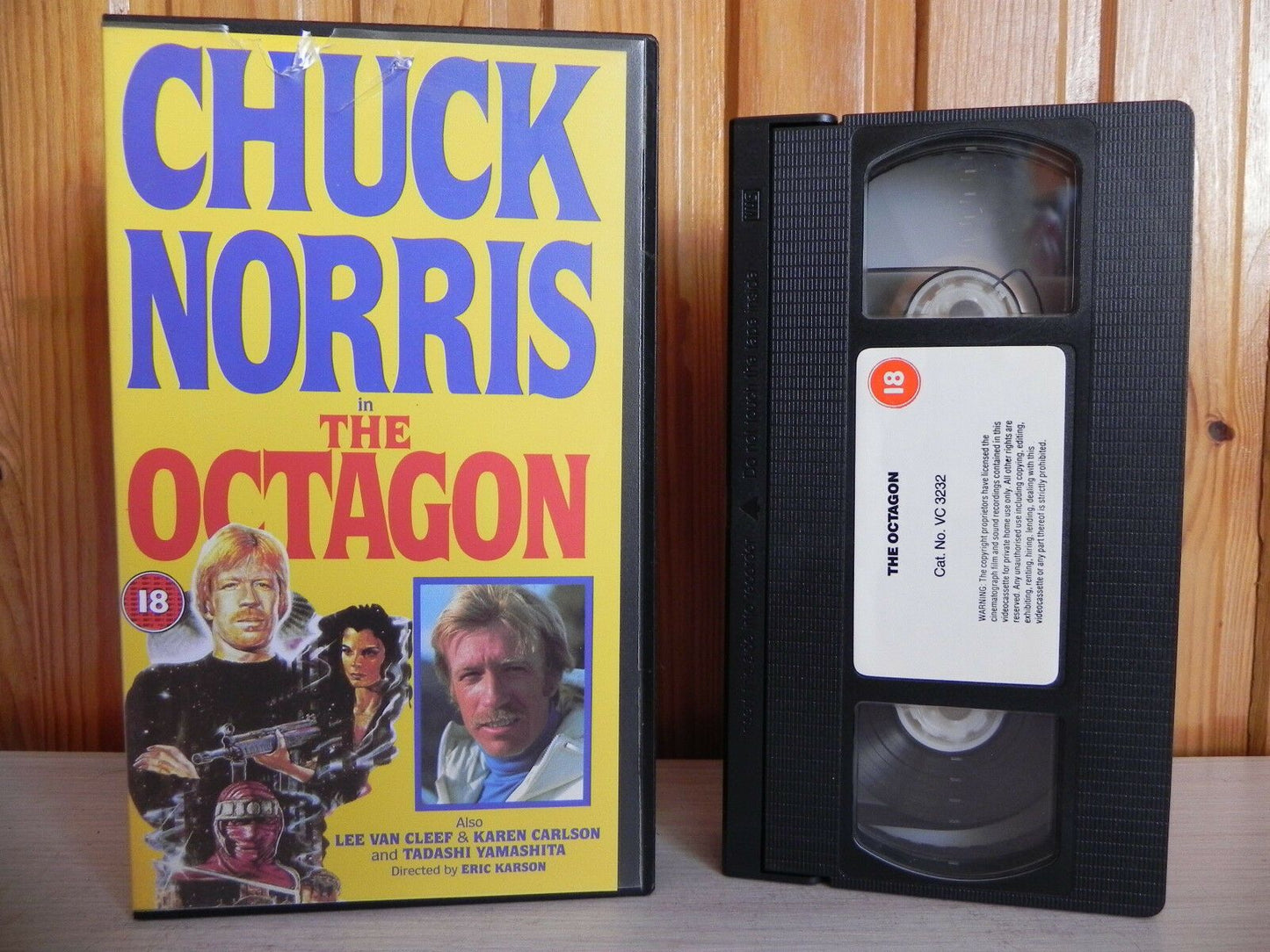 The Octagon - Cert (18) - Chuck Norris - Lee Van Cleef - Karen Carlson - Pal VHS-