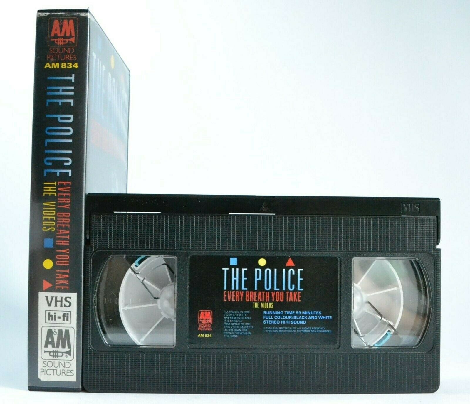 The Police: Every Breath You Take - Music Videos - Greatest Hits - Sting - VHS-