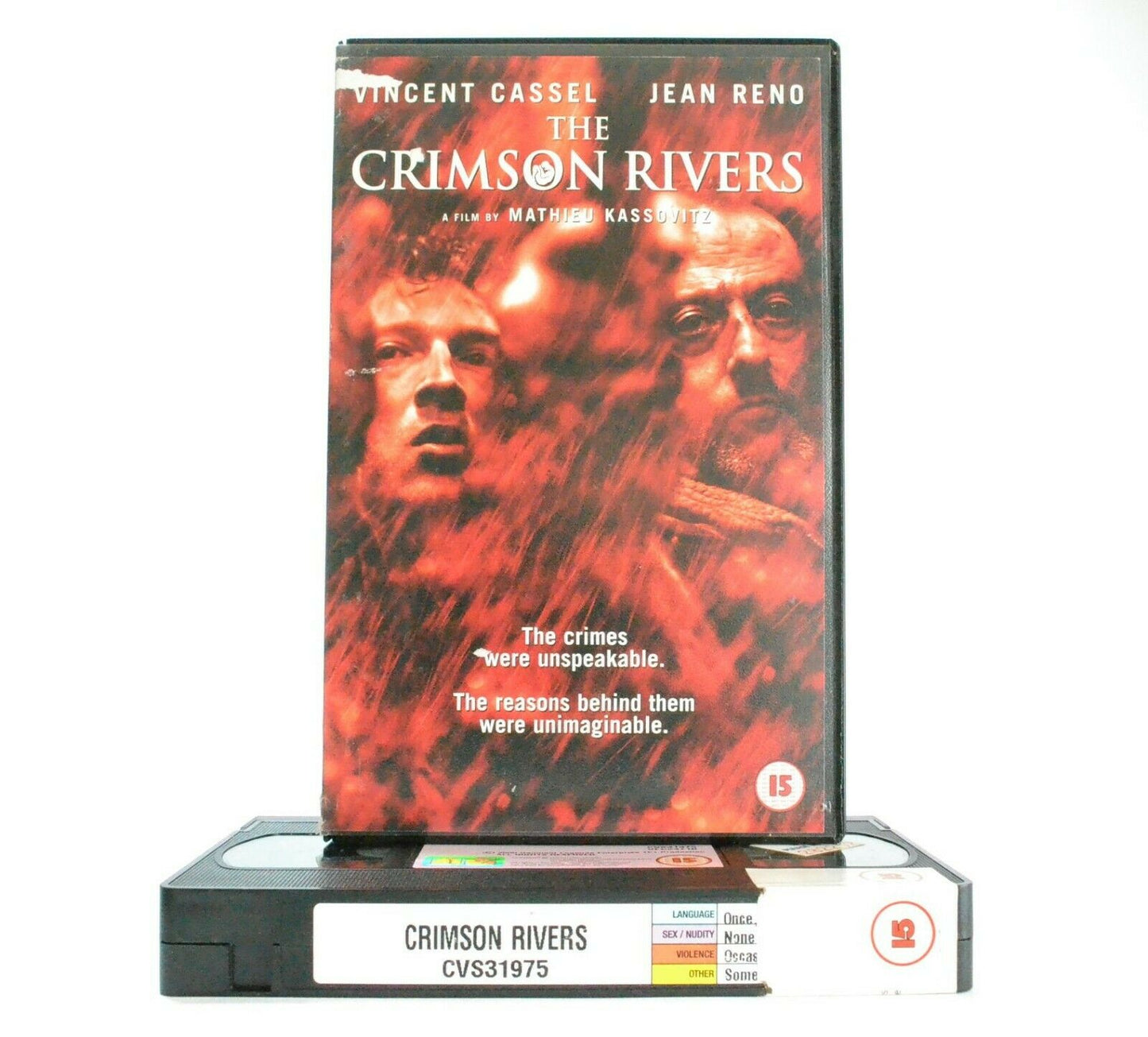 The Crimson Rivers: French Psychological Thriller - V.Cassel/J.Reno - Pal VHS-