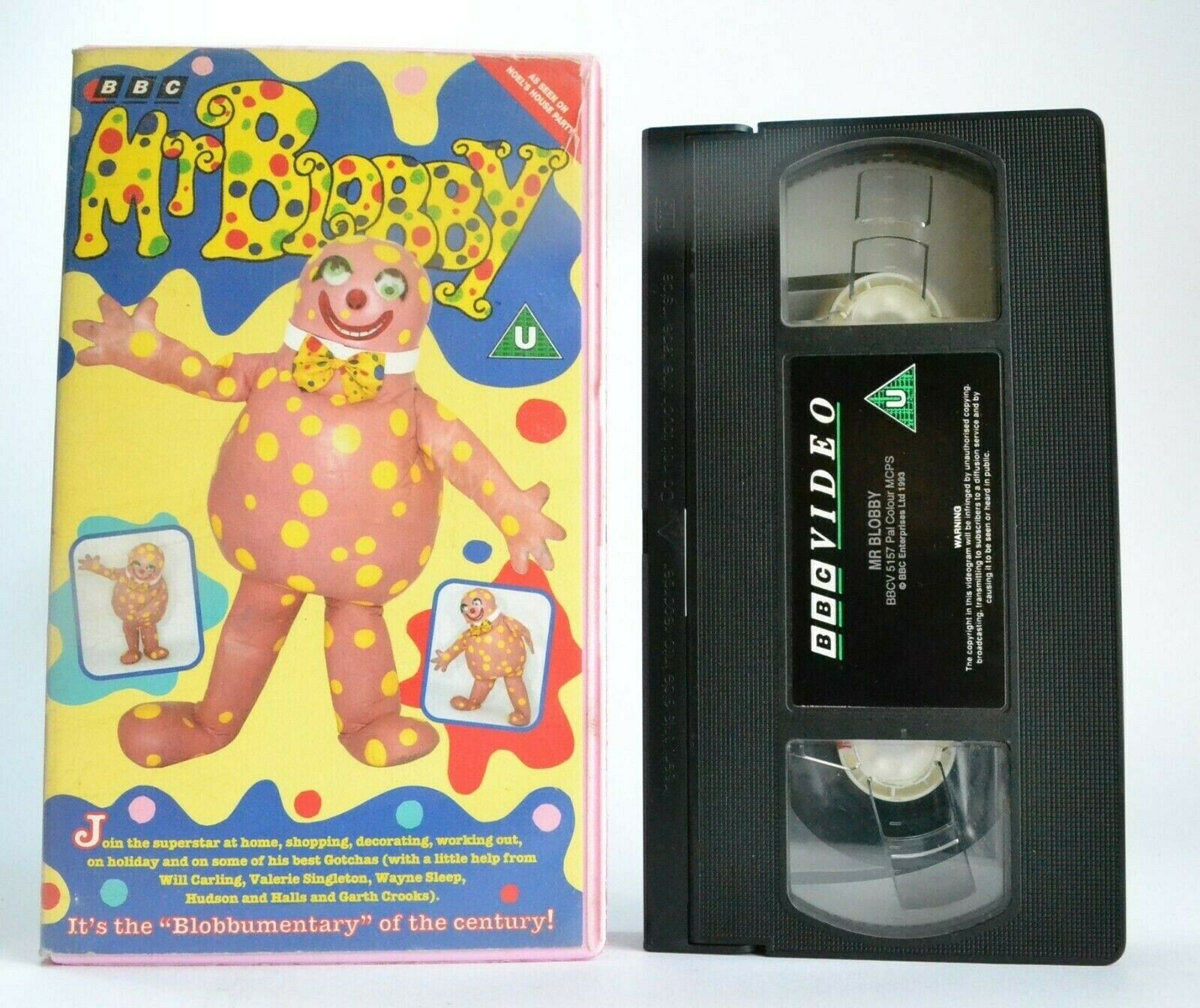 Mr.Blobby: (1992) Blobbumentary - Educational - BBC Children's Series - Pal VHS-