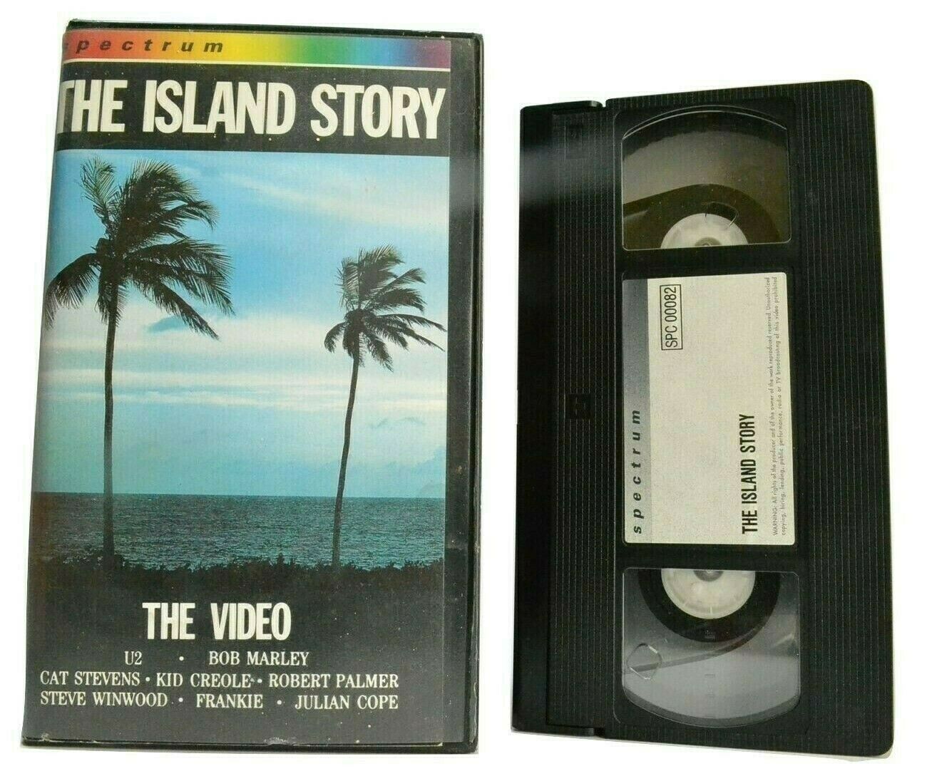 The Island Story [Spectrum]: U2 - Bob Marley - Cat Stevens - Robert Palmer - VHS-