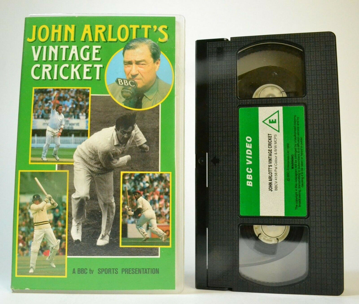 Vintage Cricket [John Arlott]: Historical Moments [Bob Massie] Sports - Pal VHS-