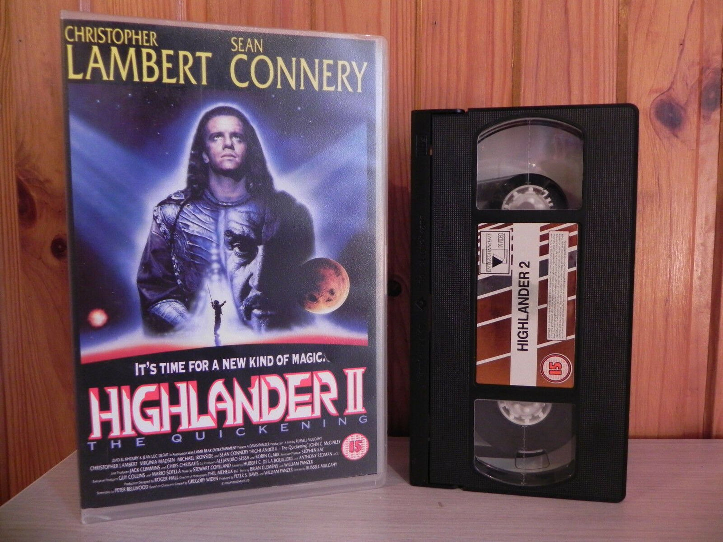 Highlander 2 (1991) - Fantasy - Christopher Lambert - EVV Big Box [Rental] - VHS-