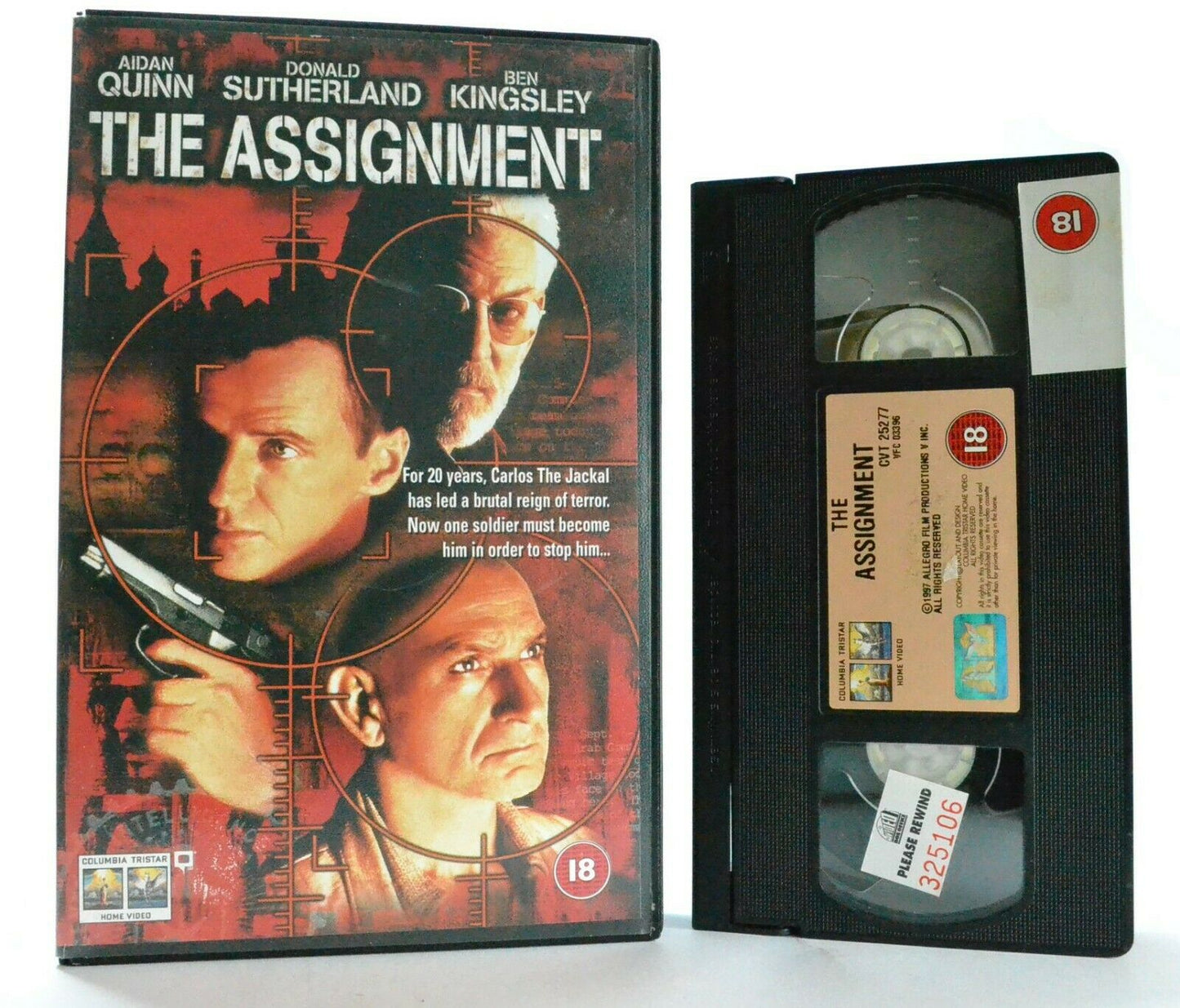 The Assignment: Spy Thriller (1997) - Terrorist Carlos "The Jackal" Case - VHS-