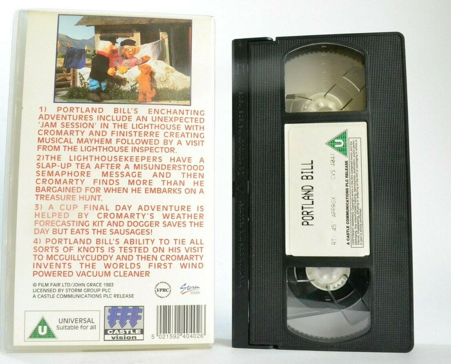 Portland Bill [1983 Castle Vision] - Ragdolls - Educational - Children's - VHS-