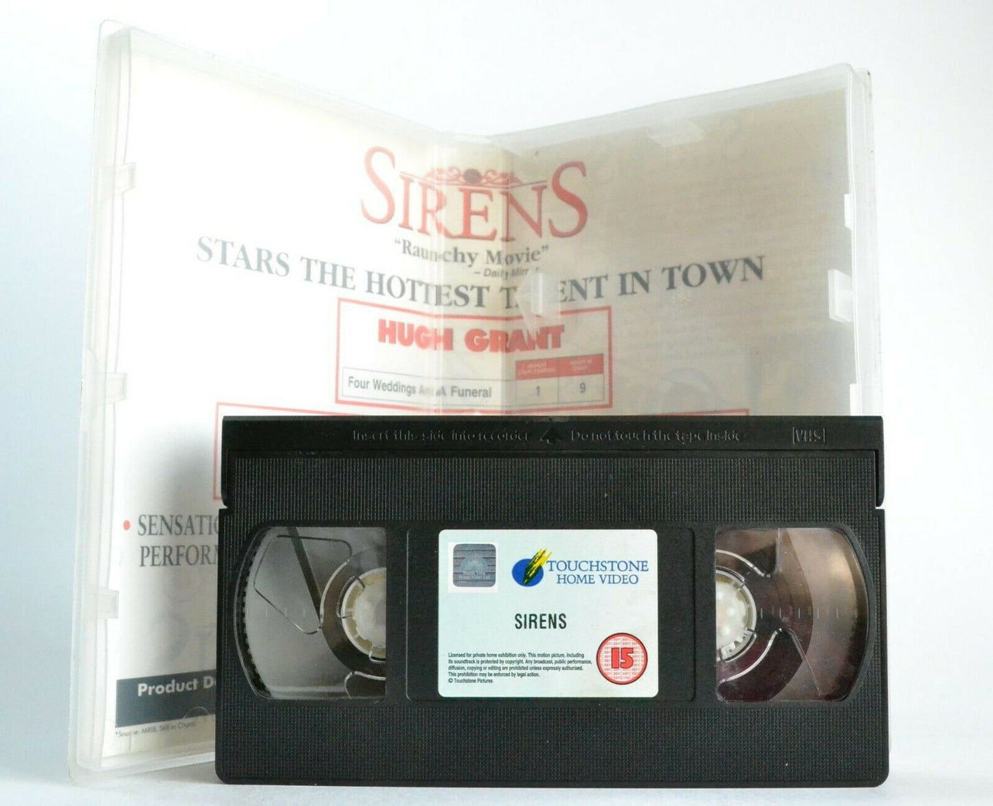 Sirens: Be Seduced - Romantic Comedy - Sample - Large Box - Hugh Grant - VHS-