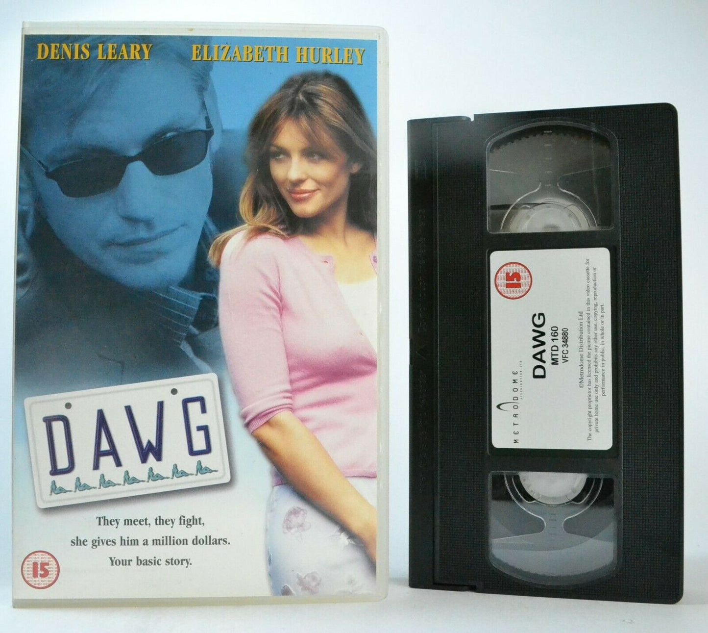 Dawg (Bad Boy): Dramedy (2002) - Large Box - Denis Leary/Elizabeth Hurley - VHS-