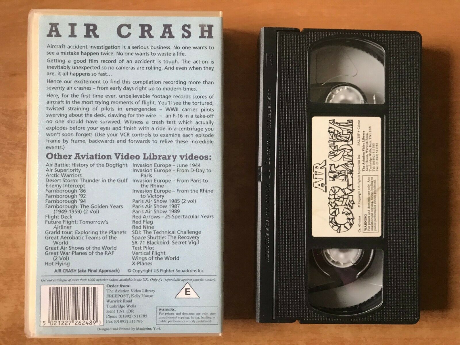 Air Crash [Documentary]: Aviation Video Library - World War 2 - F-16 - Pal VHS-