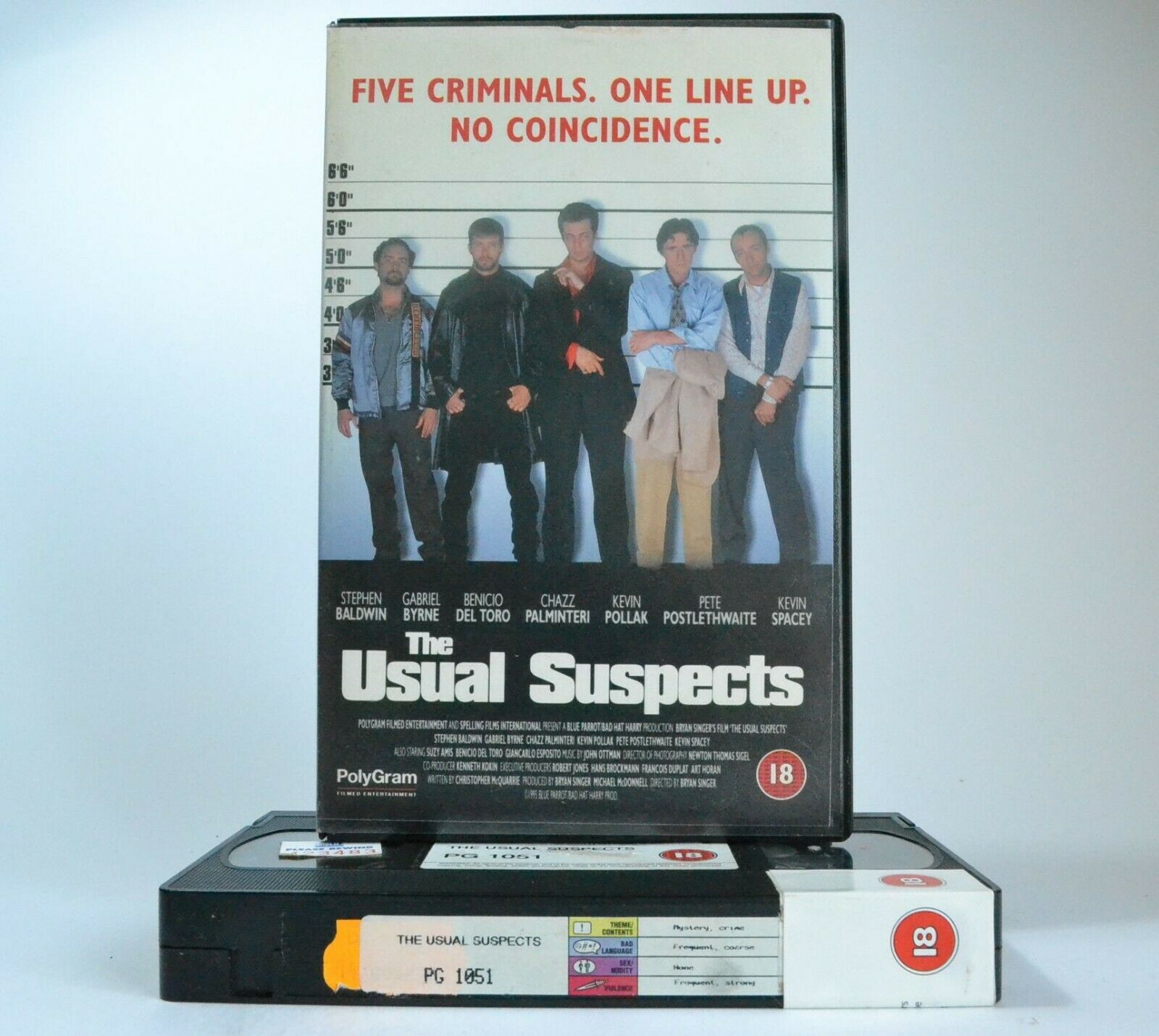 The Usual Suspects (1995): Film By B.Singer - Mystery Thriller - K.Spacey - VHS-