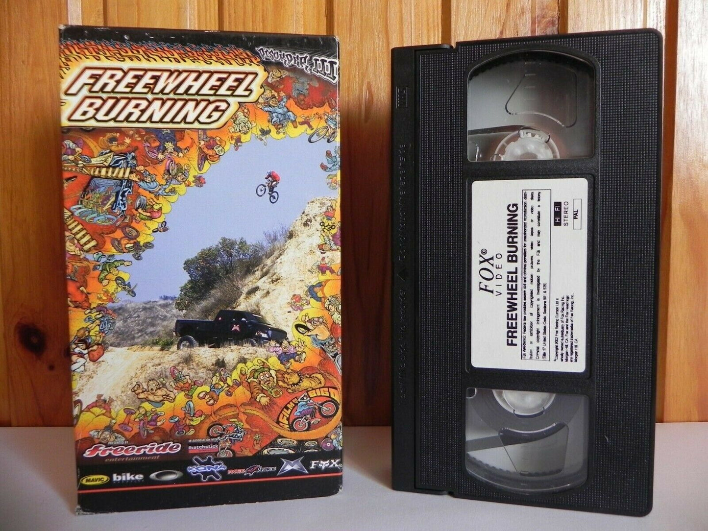 Freewheel Burning - Huge Road Gaps - Dirt Jumping - Over The Top - Pal VHS-