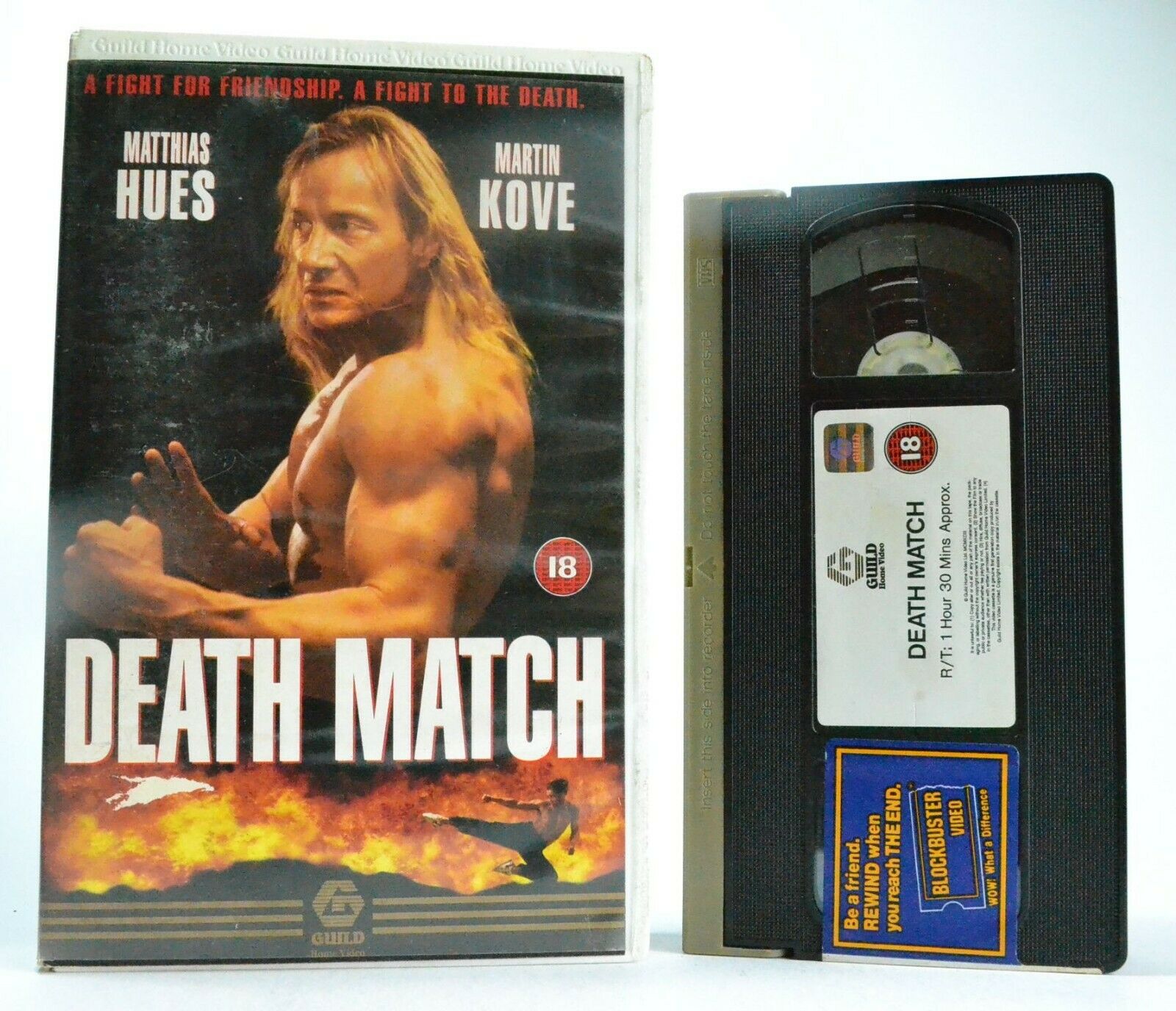 Death Match (1994): Action/Martial Arts - Illegal Kkickboxing Matches - Pal VHS-