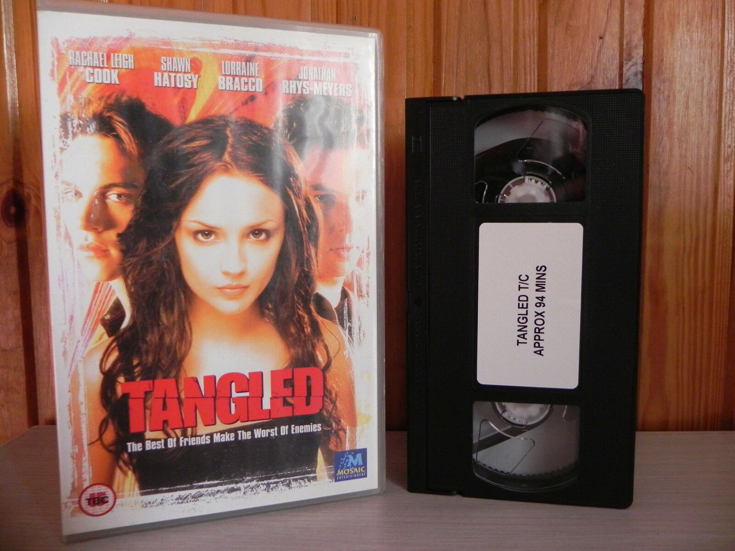 TANGLED - SAMPLE VIDEO - Rachael Leigh Cook - Mystery Thriller - Mosaic - VHS-