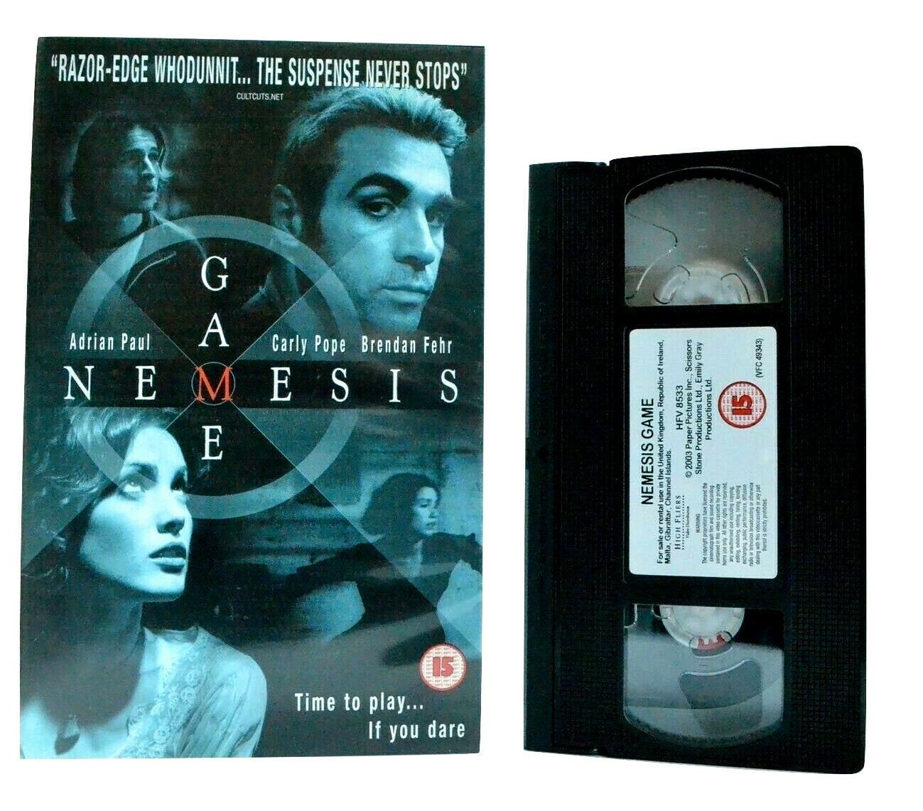 Nemesis Game:Complex Riddles & Mysterious Deaths - Large Box Thriller (2003) VHS-