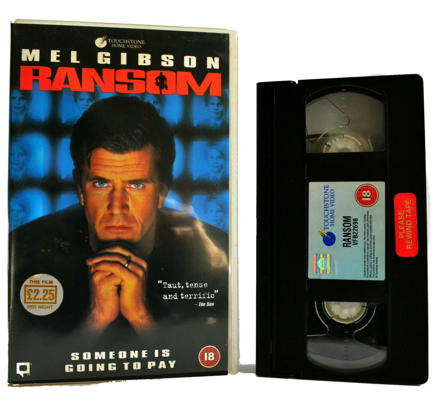 Ransom: Film By R.Howard - Thriller - Large Box - Ex-Rental - M.Gibson - Pal VHS-