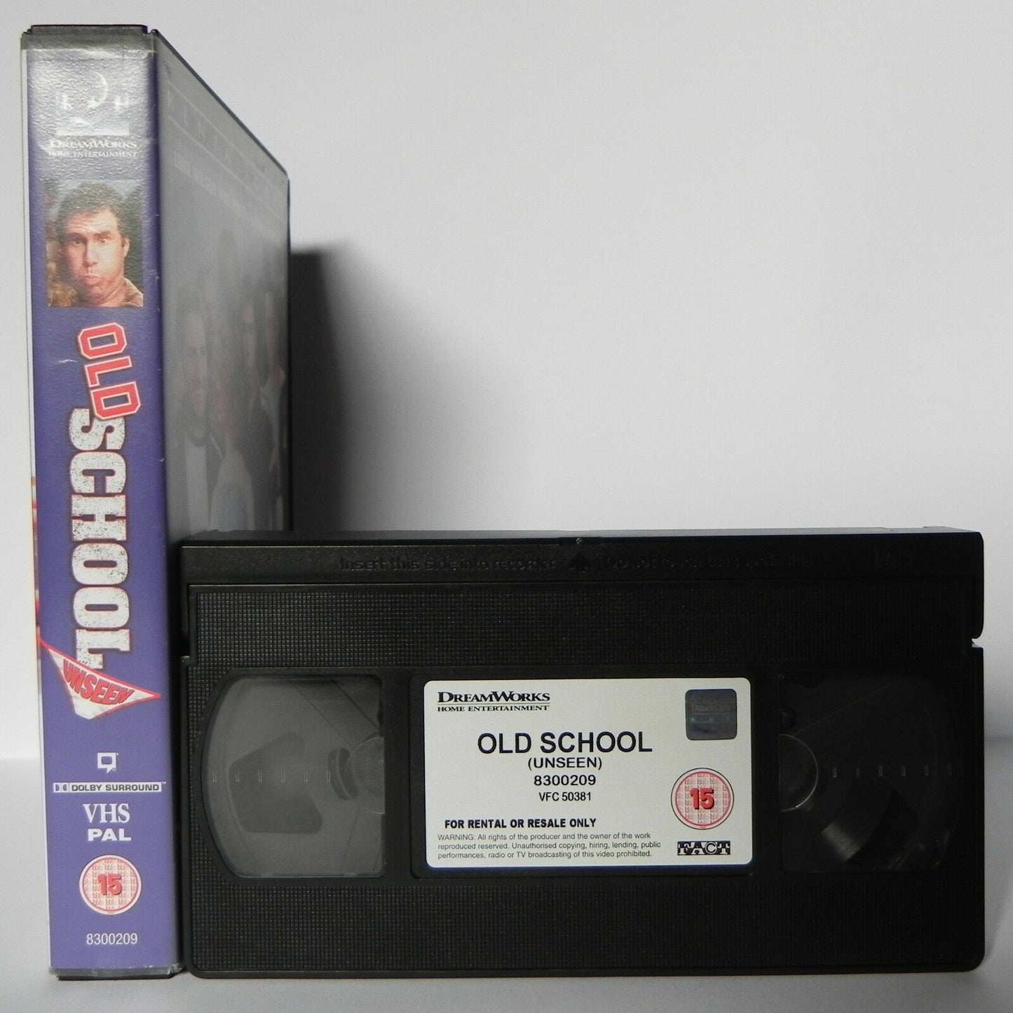 Old School Unseen - Large Box - DreamWorks - Comedy - Ex-Rental - Ferrell - VHS-