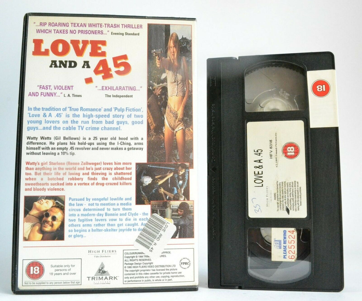 Love And .45: Style - Road Thriller - Renne Zellweger - Pal VHS-