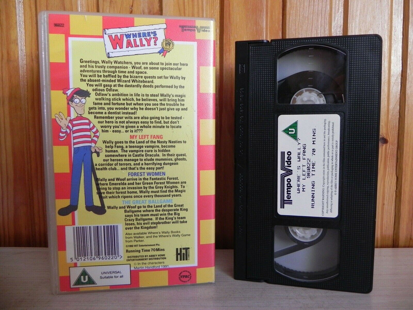 Where's Wally: My Left Fang (1992) - Forest Women - Retro Children's - Pal VHS-