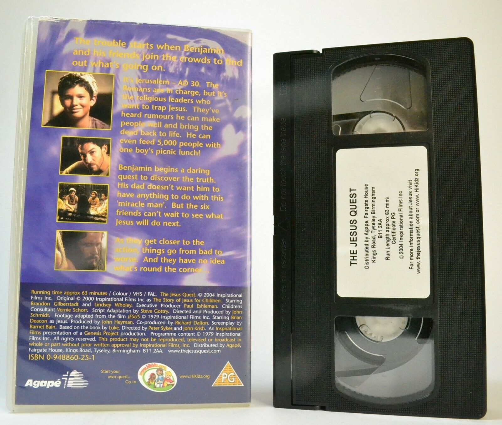 The Jesus Quest: Bibilical Adventure [Jerusalem / Romans / Christians] Pal VHS-