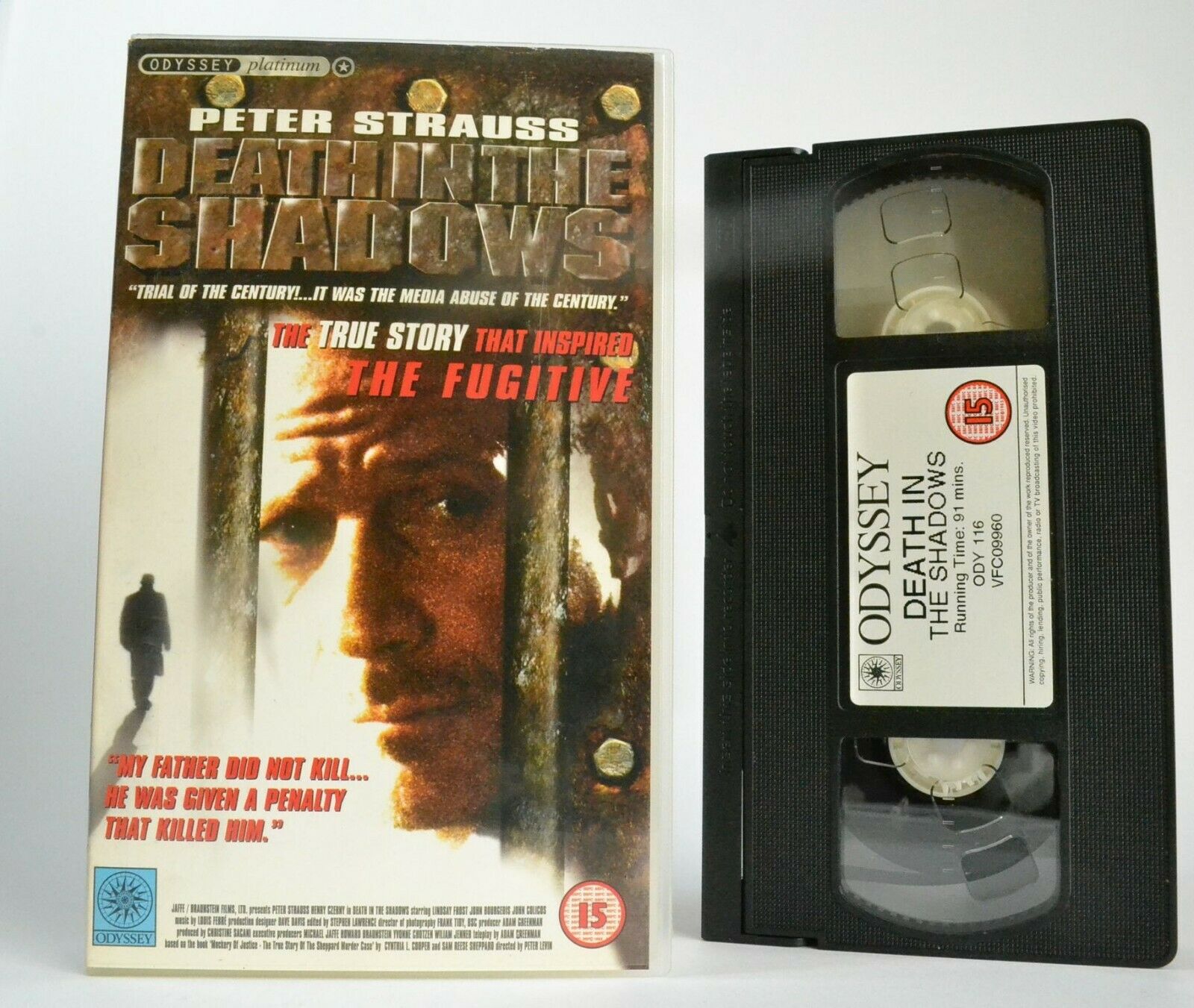 Death In The Shadows: (1988) Made For T.V. - Drama - Peter Strauss - Pal VHS-