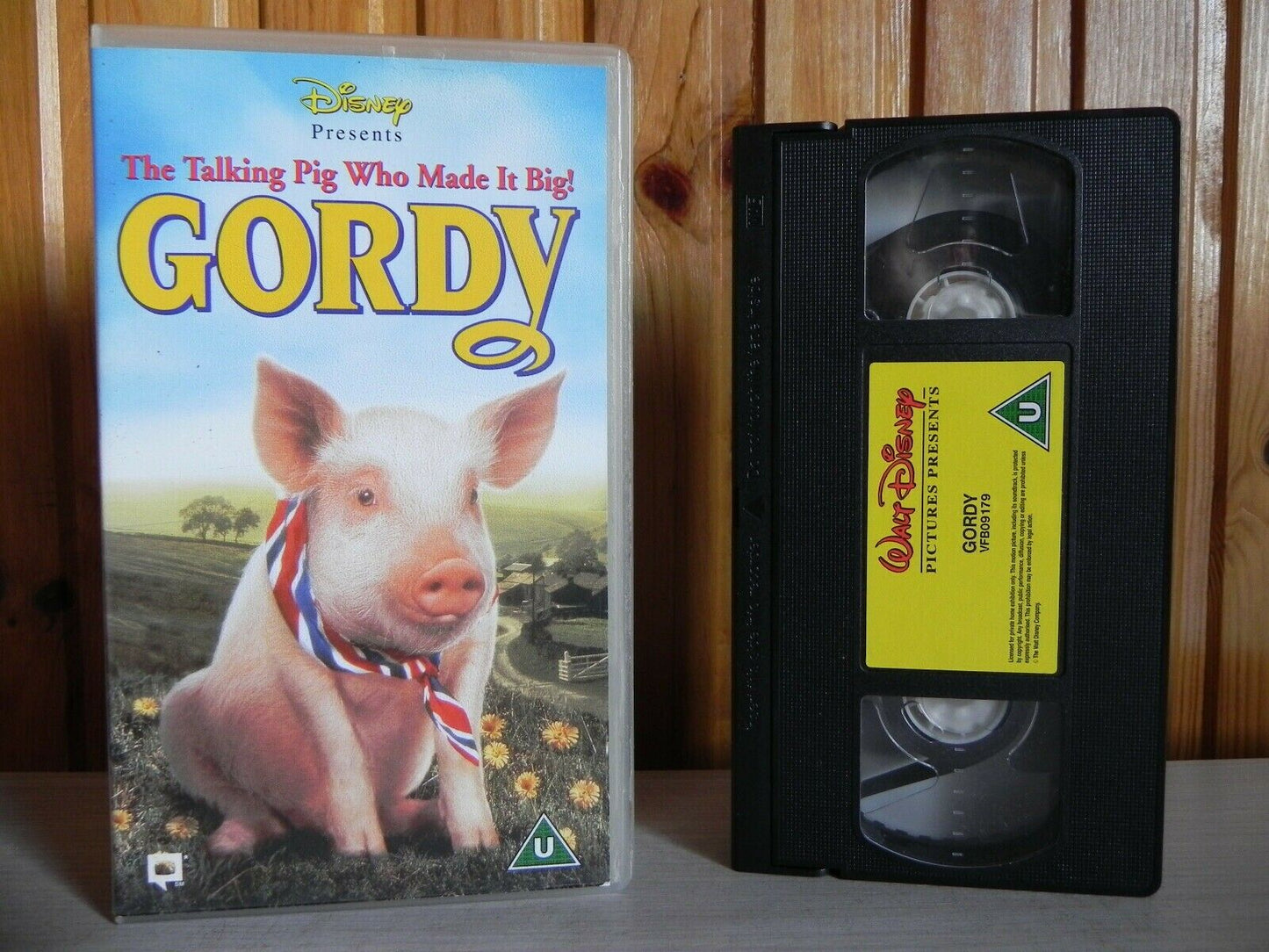 Gordy - Disney - Family - Adventure - The Talking Pig - Who Made It Big - VHS-