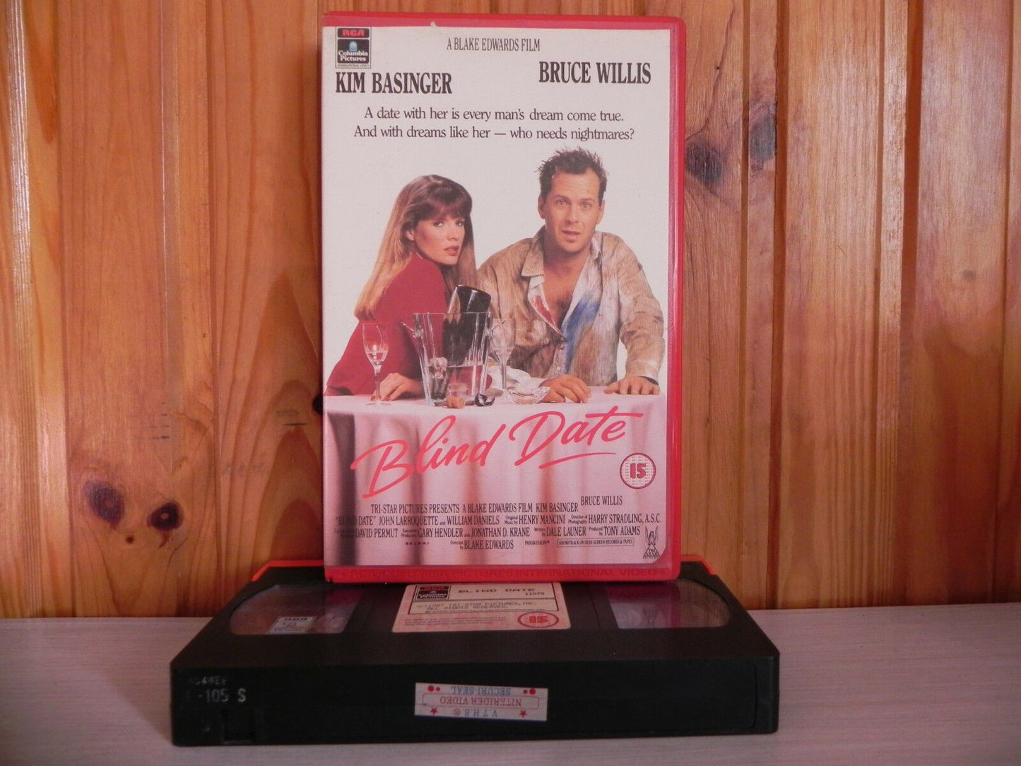 Blind Date - Big Box - Bruce Willis - Basinger - 1987 - RCA Original - Pal VHS-