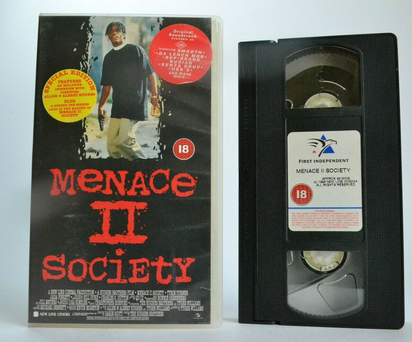 Menace 2 Society (1993): The Hughes Brothers Film - Crime Thriller - Pal VHS-