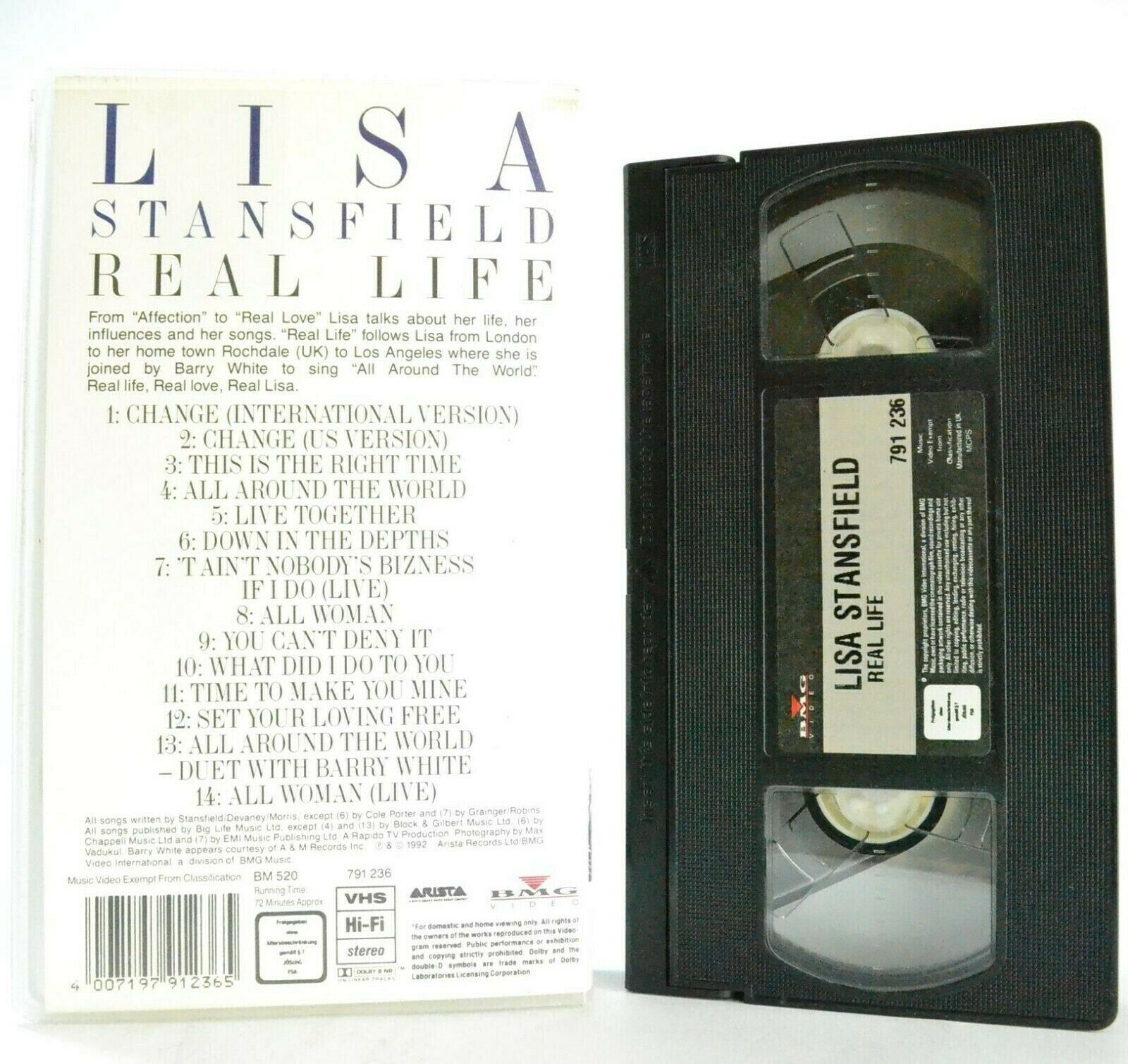 Lisa Stansfield: Real Life - Change - Live Together - All Woman - Music - VHS-