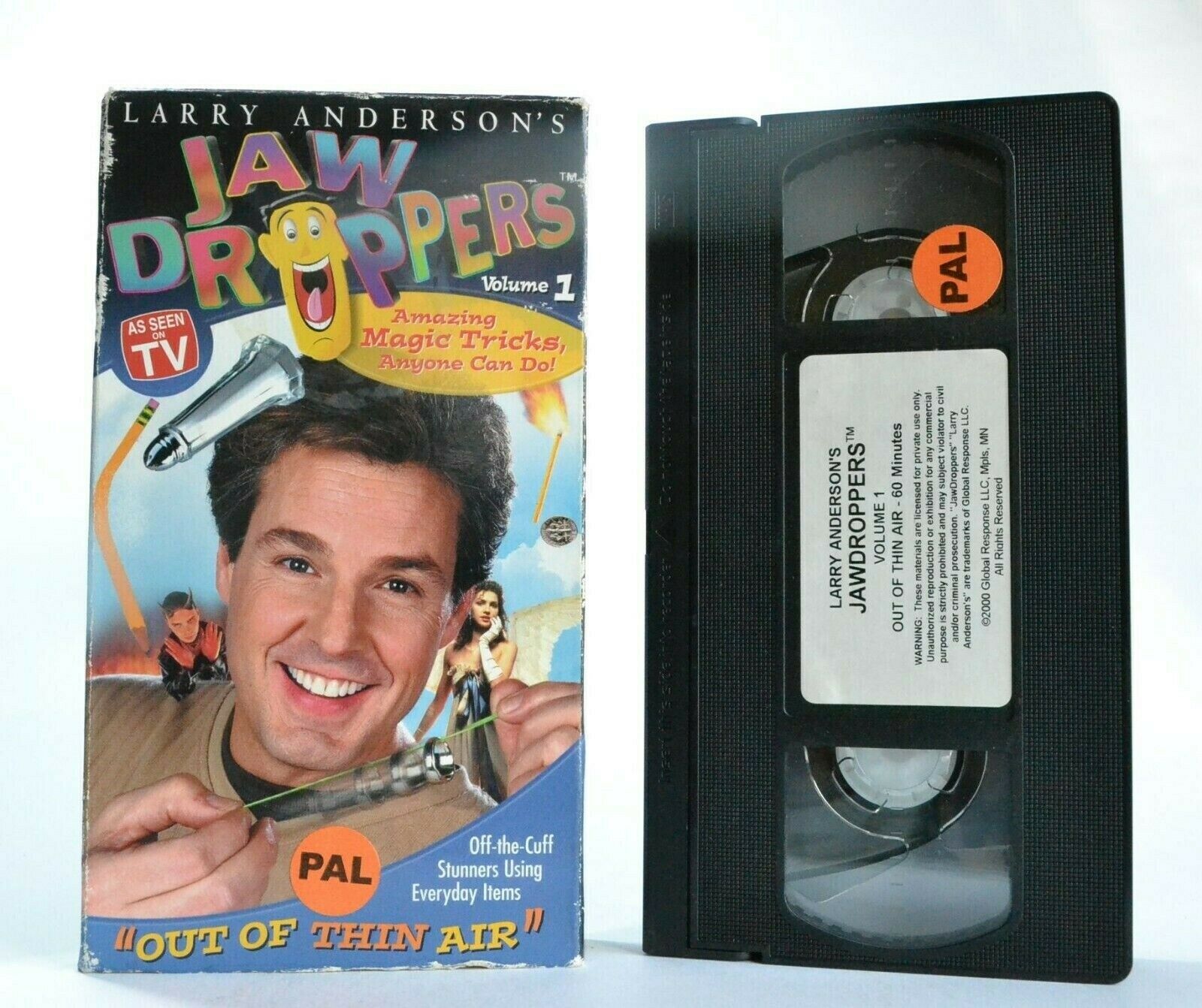 Jaw Droppers, Vol.1: By Larry Anderson - Carton Box - Magic Tricks - Pal VHS-
