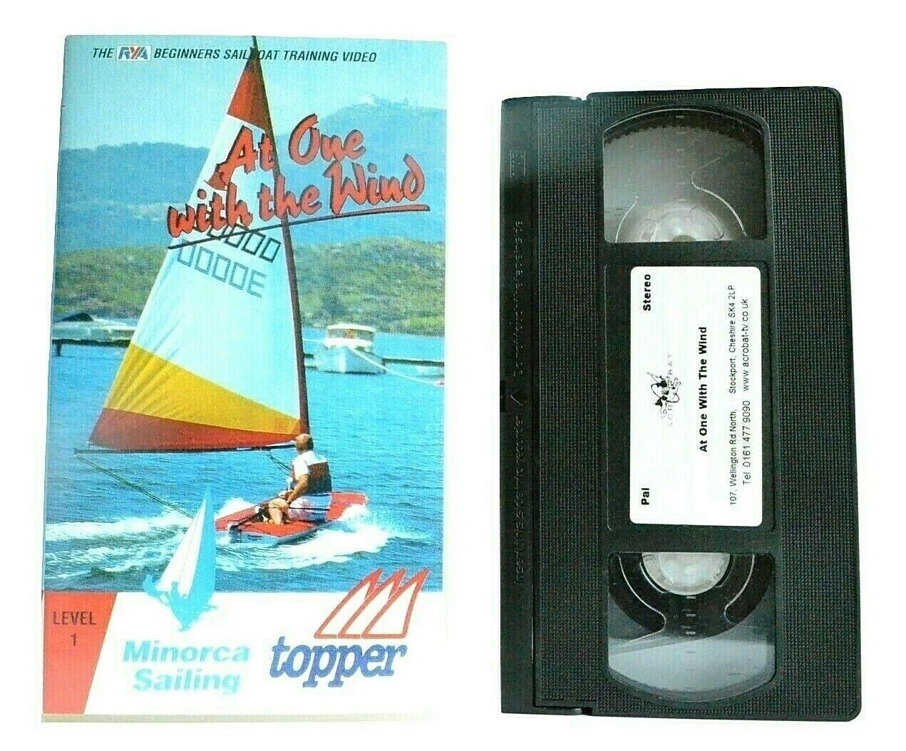 At One With The Wind: Minorca Sailing - Sailboat Training - John Driscoll - VHS-