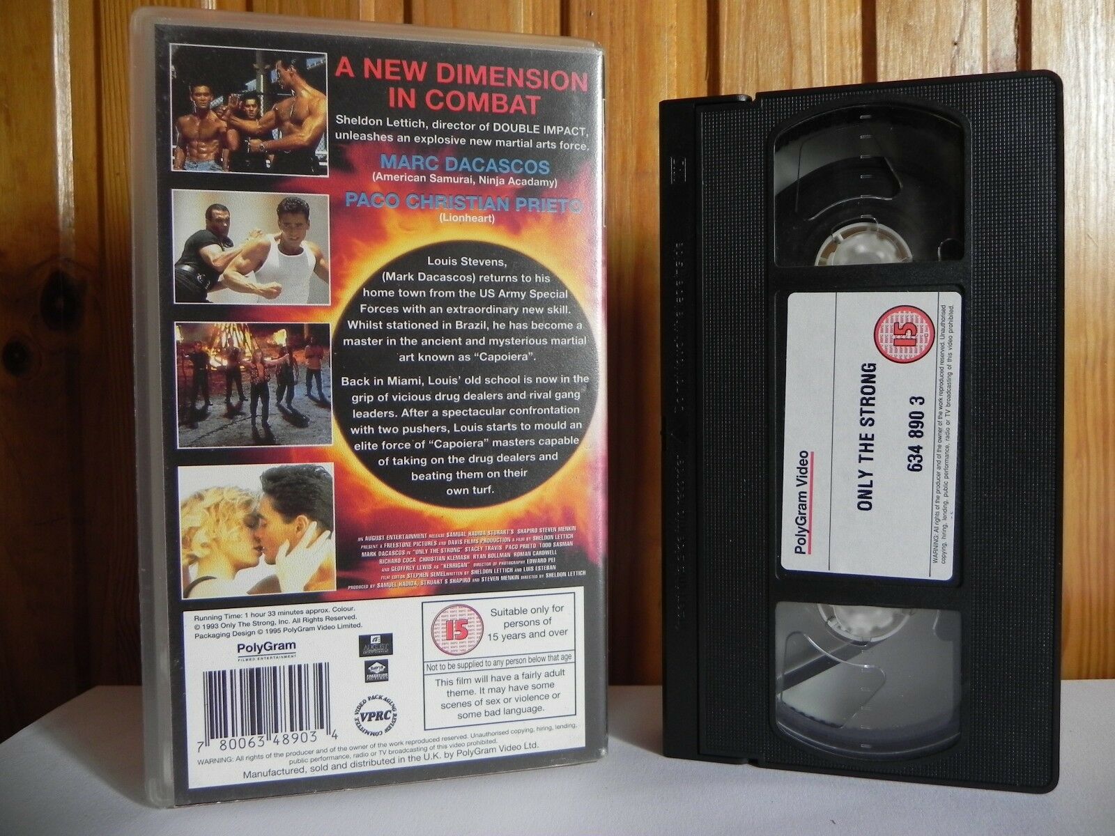 Only The Strong - PolyGram - Martial Arts - Mark Dacascoc - Paco Prieto - VHS-