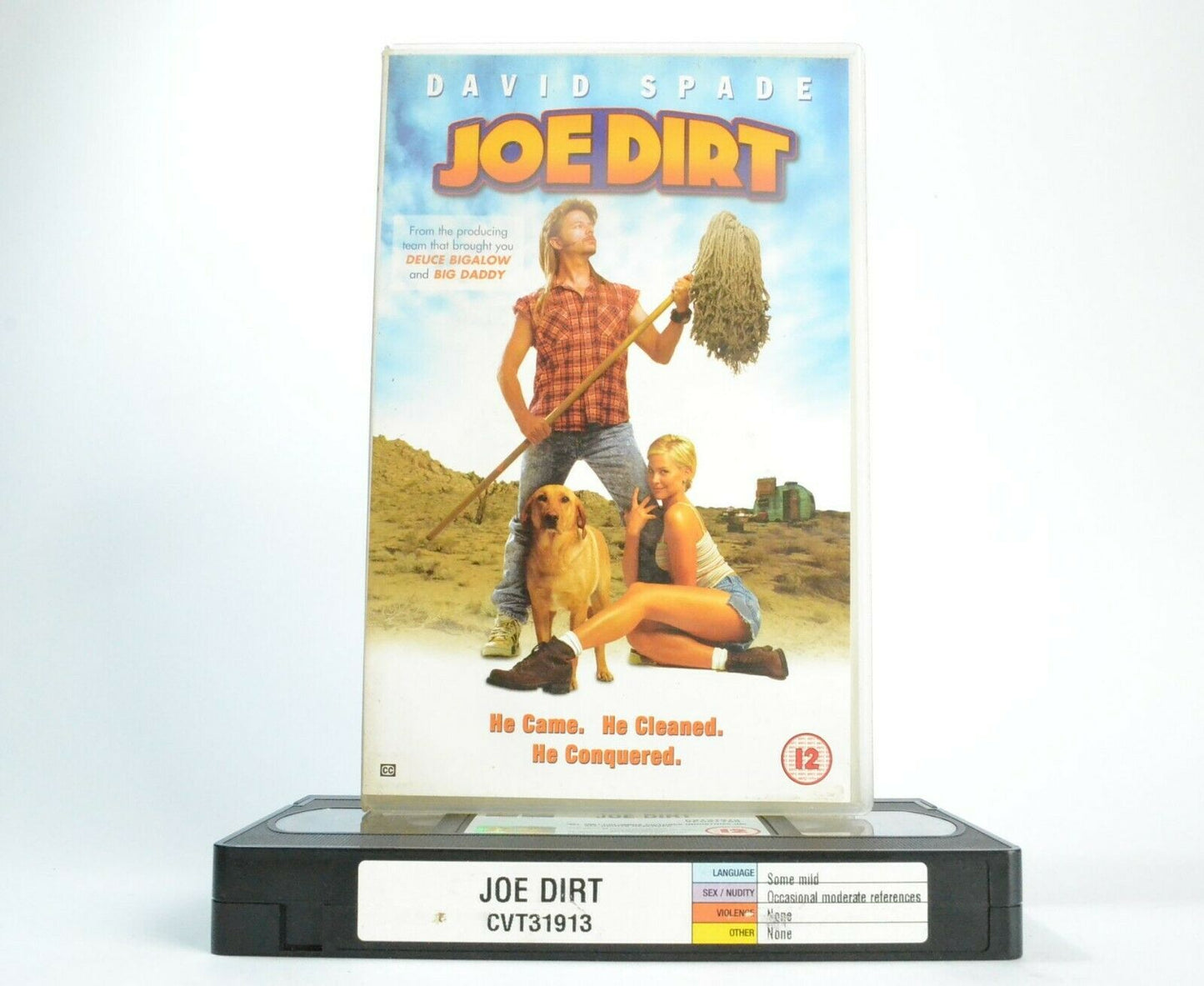 Joe Dirt (2001): Tight Shirt Extravaganza - Large Box - David Spade - Pal VHS-