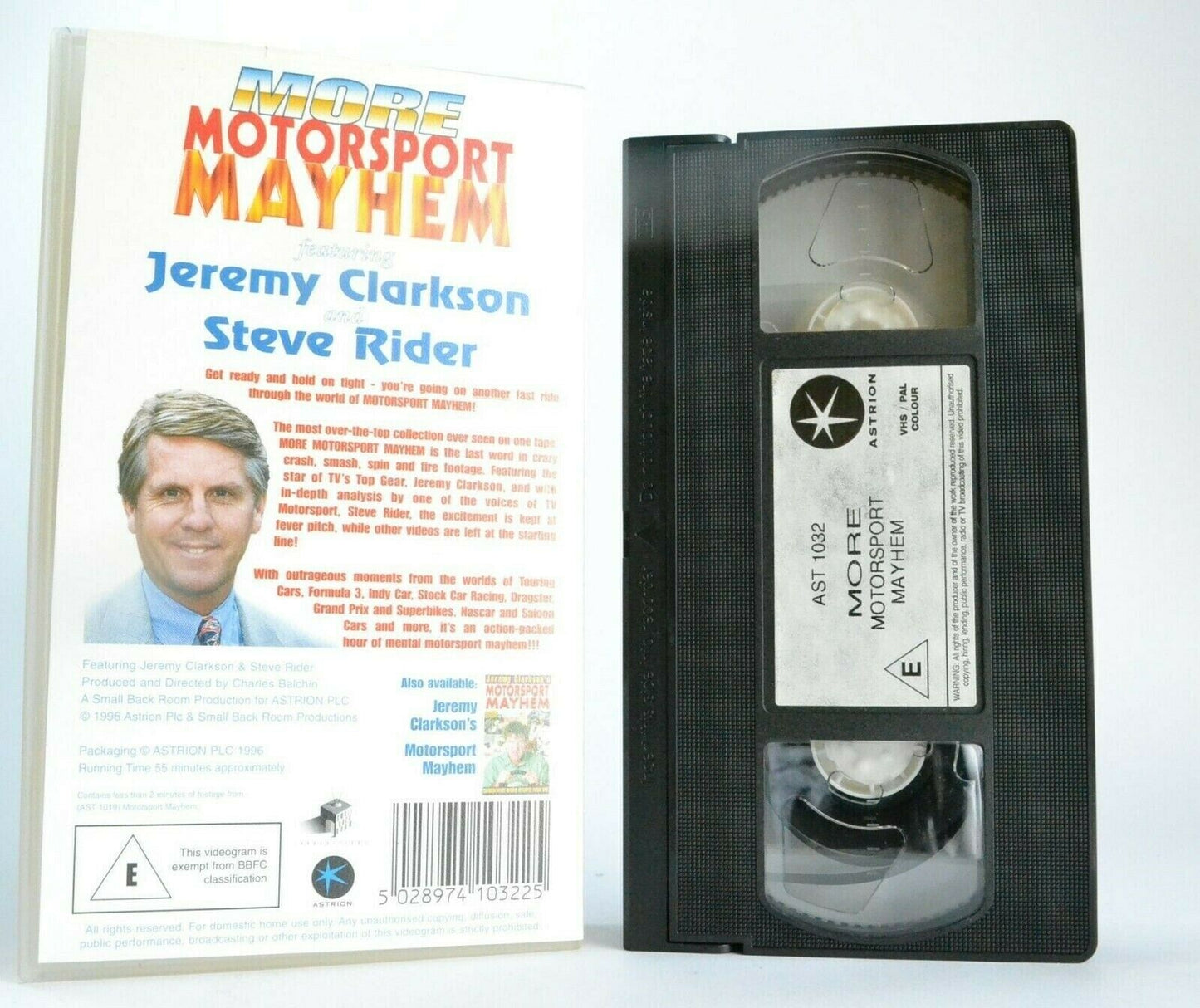 More Motorsport Mayhem: By Jeremy Clarkson/Steve Rider - Crashes - Smashes - VHS-