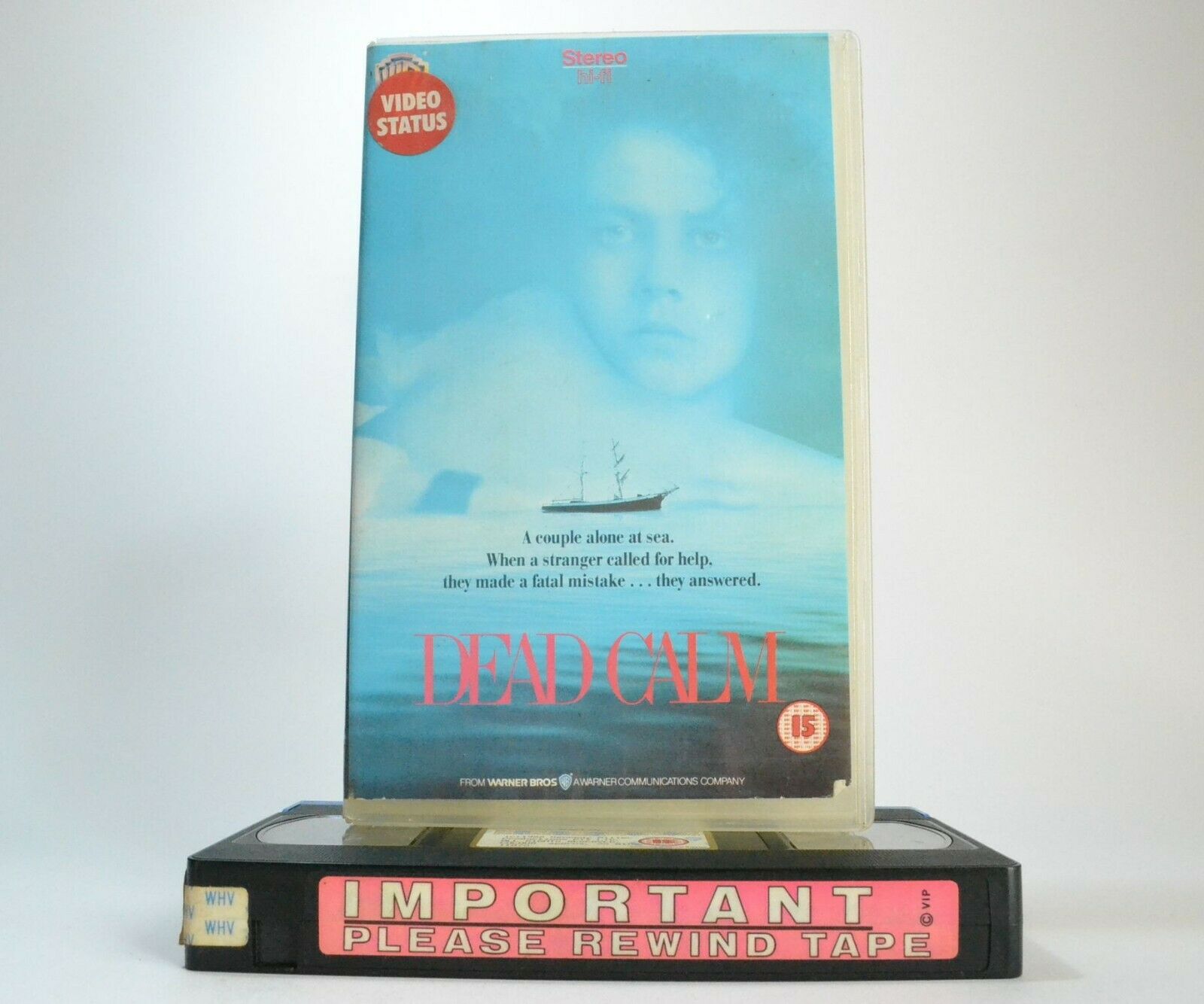 Dead Calm (1989) - Psychological Torture Thriller - Large Box - Sam Neill - VHS-