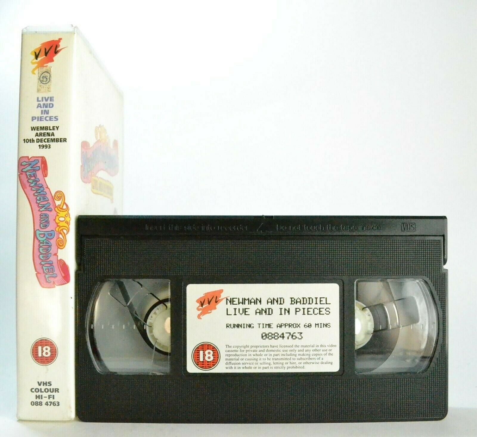 Newman And Baddiel: Live And In Pieces - Wembley Arena - 10th December '93 - VHS-