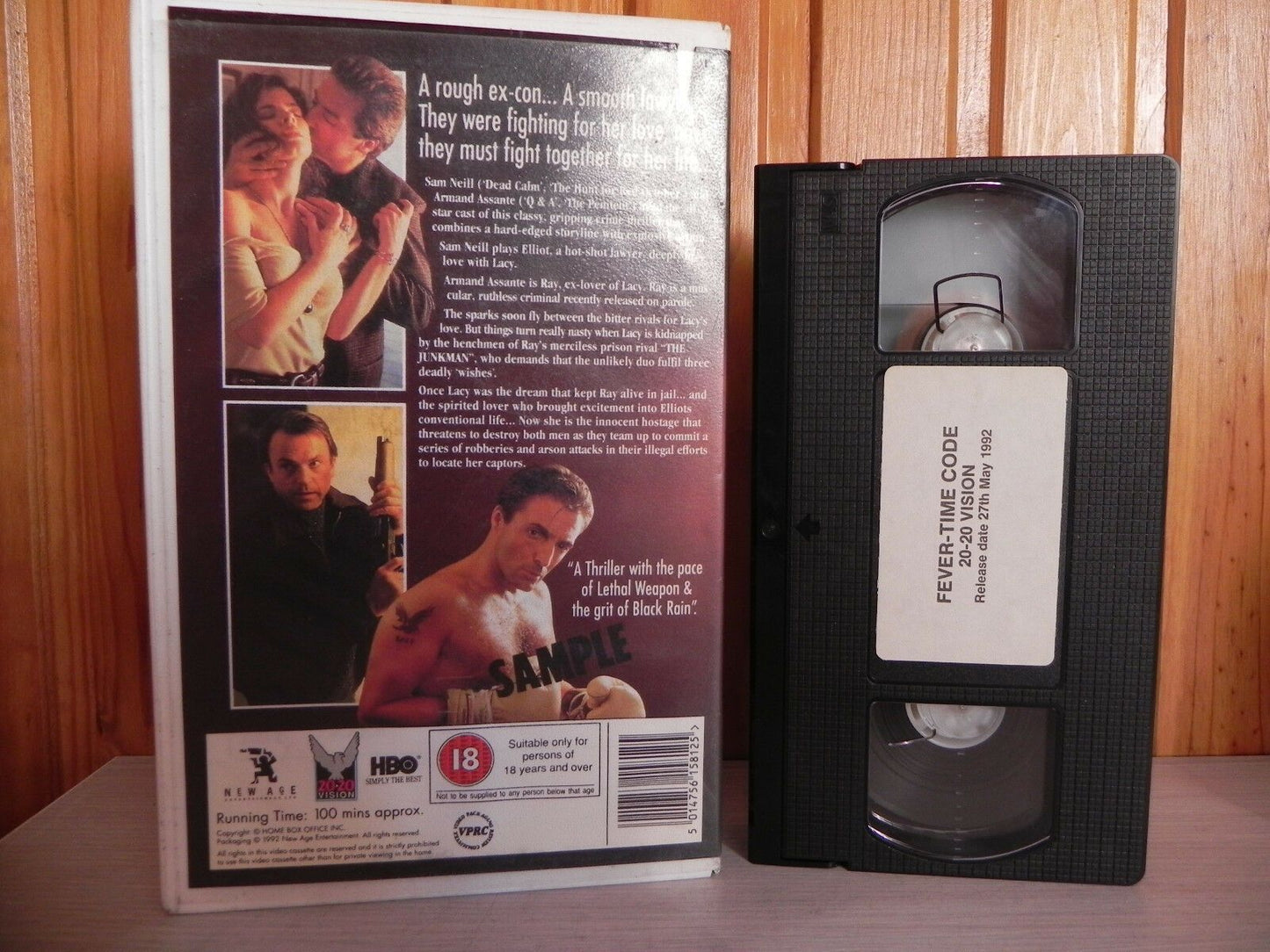 Fever - Time Coded Sample - Armand Assante - 20/20 - Action Drama - 1992 Pal VHS-