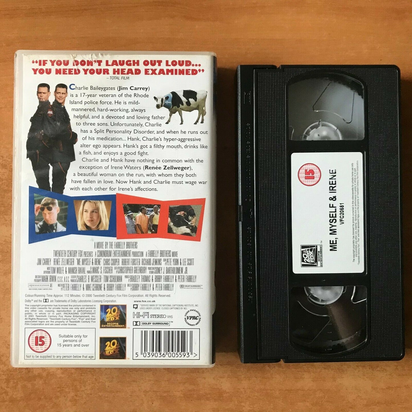 Me, Myself & Irene: Jim Carrey / Renée Zellweger - Gross Out Comedy - Pal VHS-