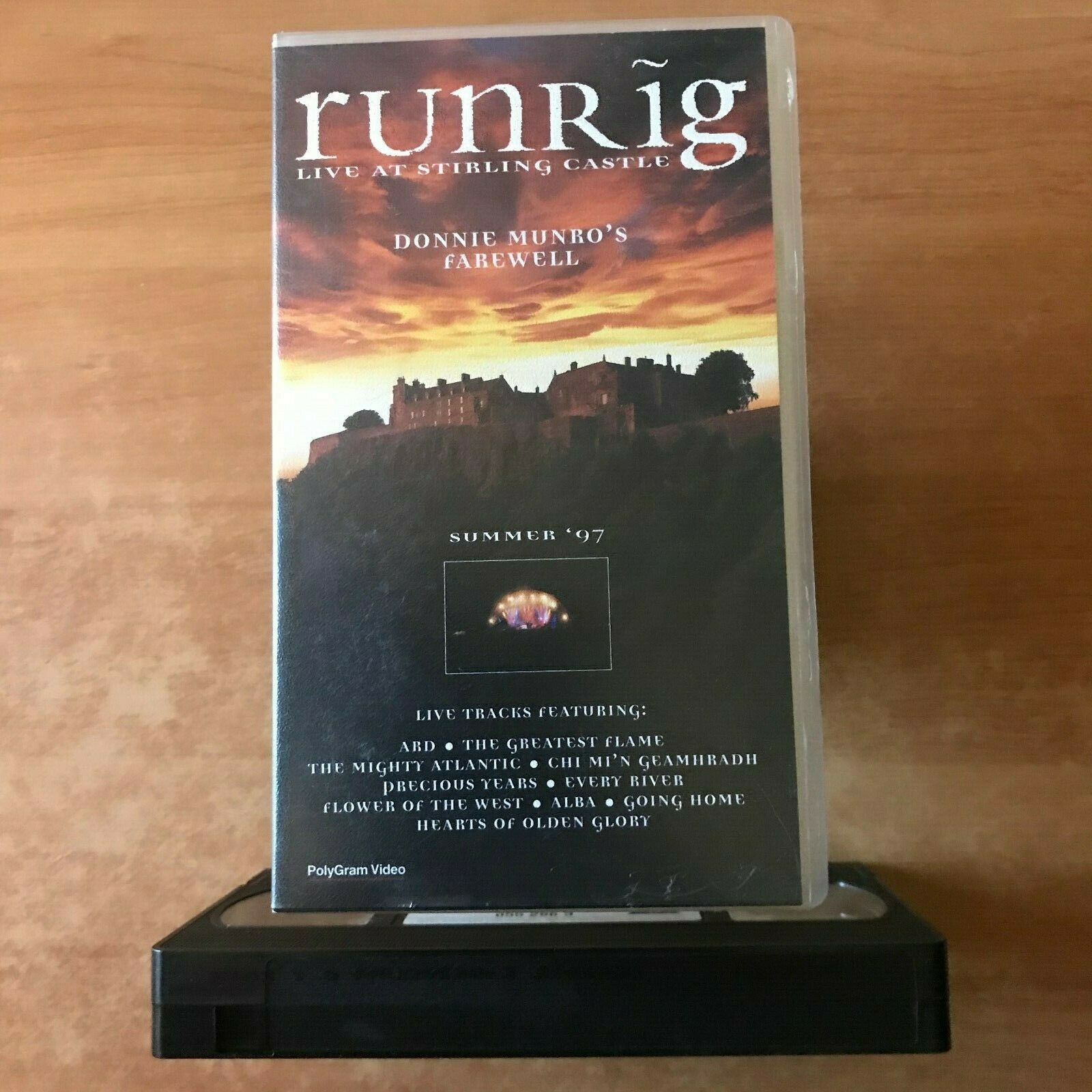 Runrig: Live In Sterling Castle [1997] "The Greatest Flame" - Concert - Pal VHS-